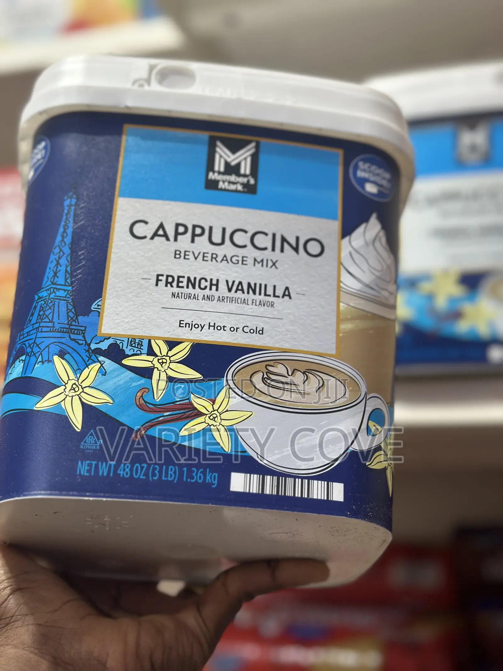 Members Mark French Vanilla Cappuccino Beverage Mix 1.36kg