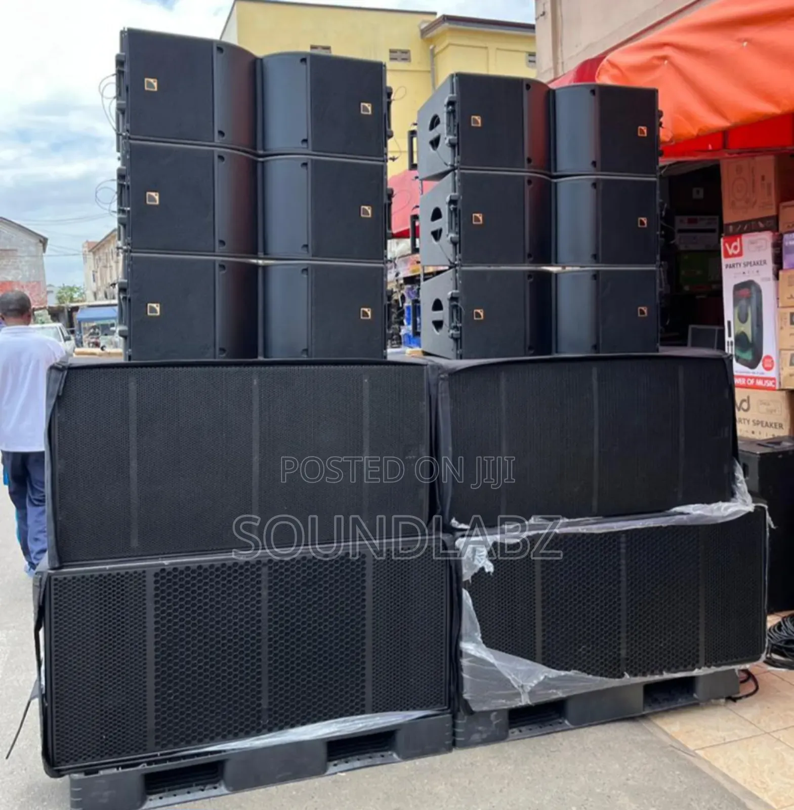 3pair Kara 12inches Line Array With 21inches & 18inches Subs Setup