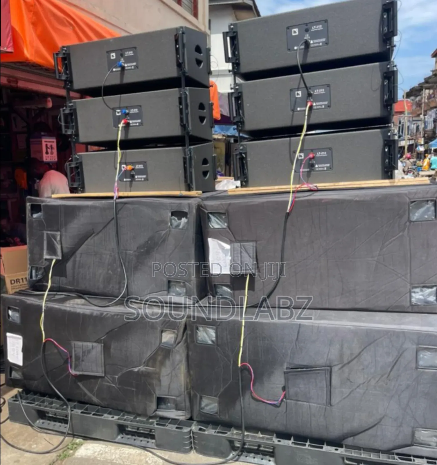3pair Kara 12inches Line Array With 21inches & 18inches Subs Setup
