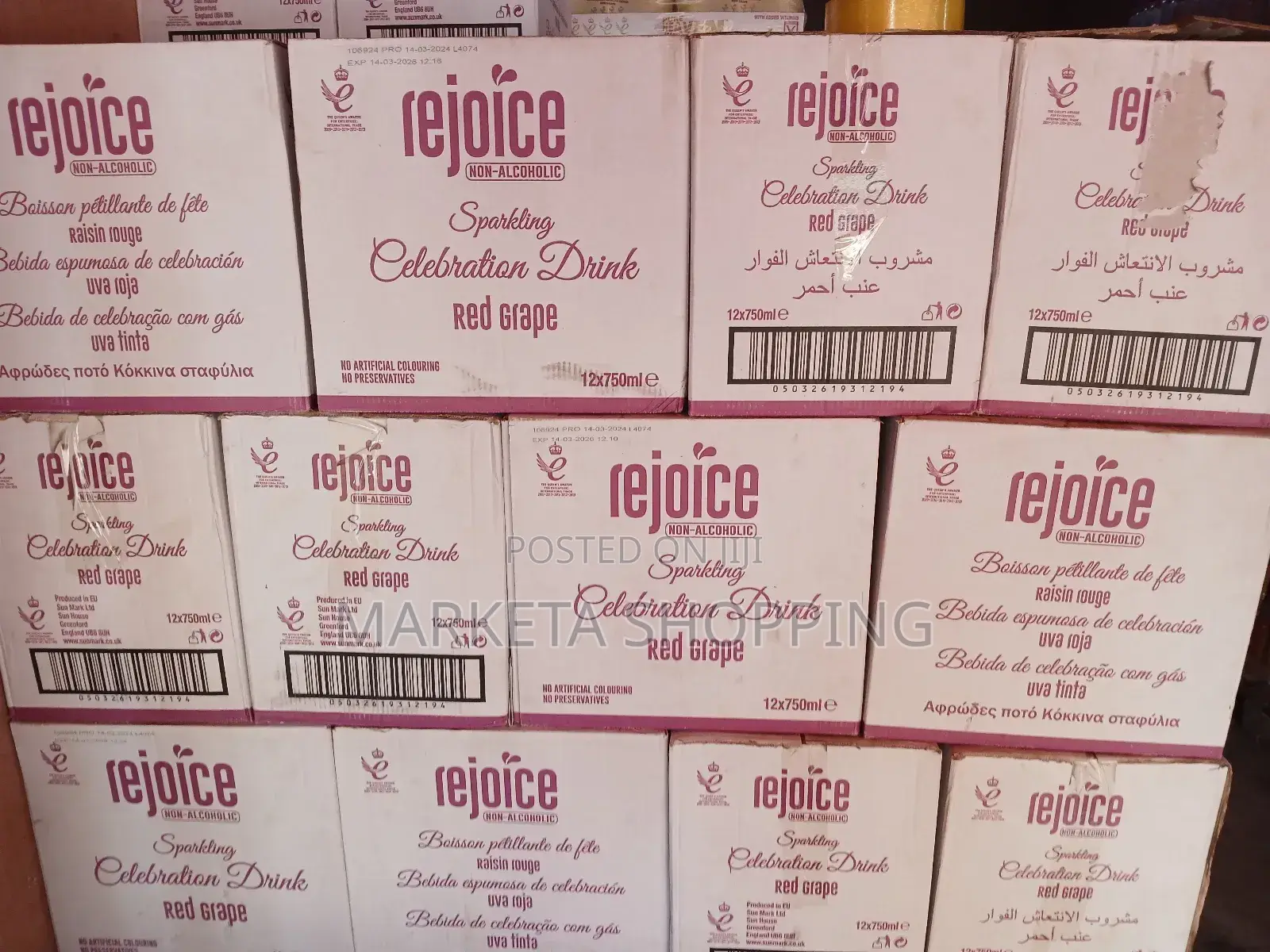 Rejoice Sparkling Wine Red Grapes 750mlx12
