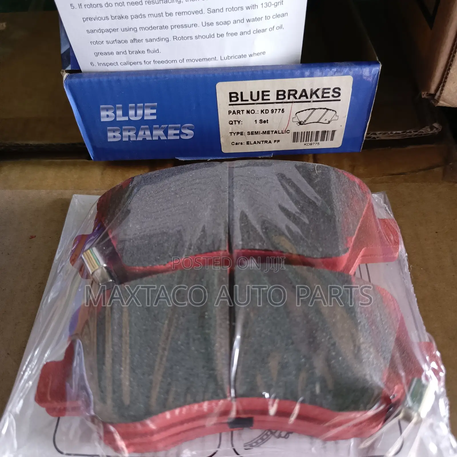 Blue Brakes Kd9775 Brake Pad-Front for Hyundai Elantra
