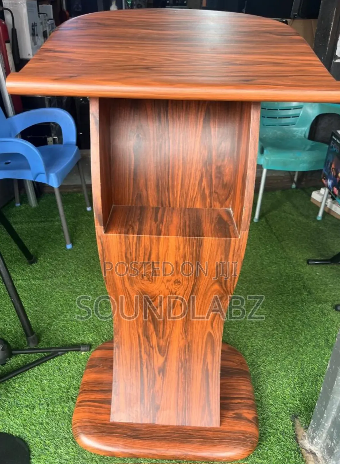 Brown Wooden Pulpit Or Lectern/Podium