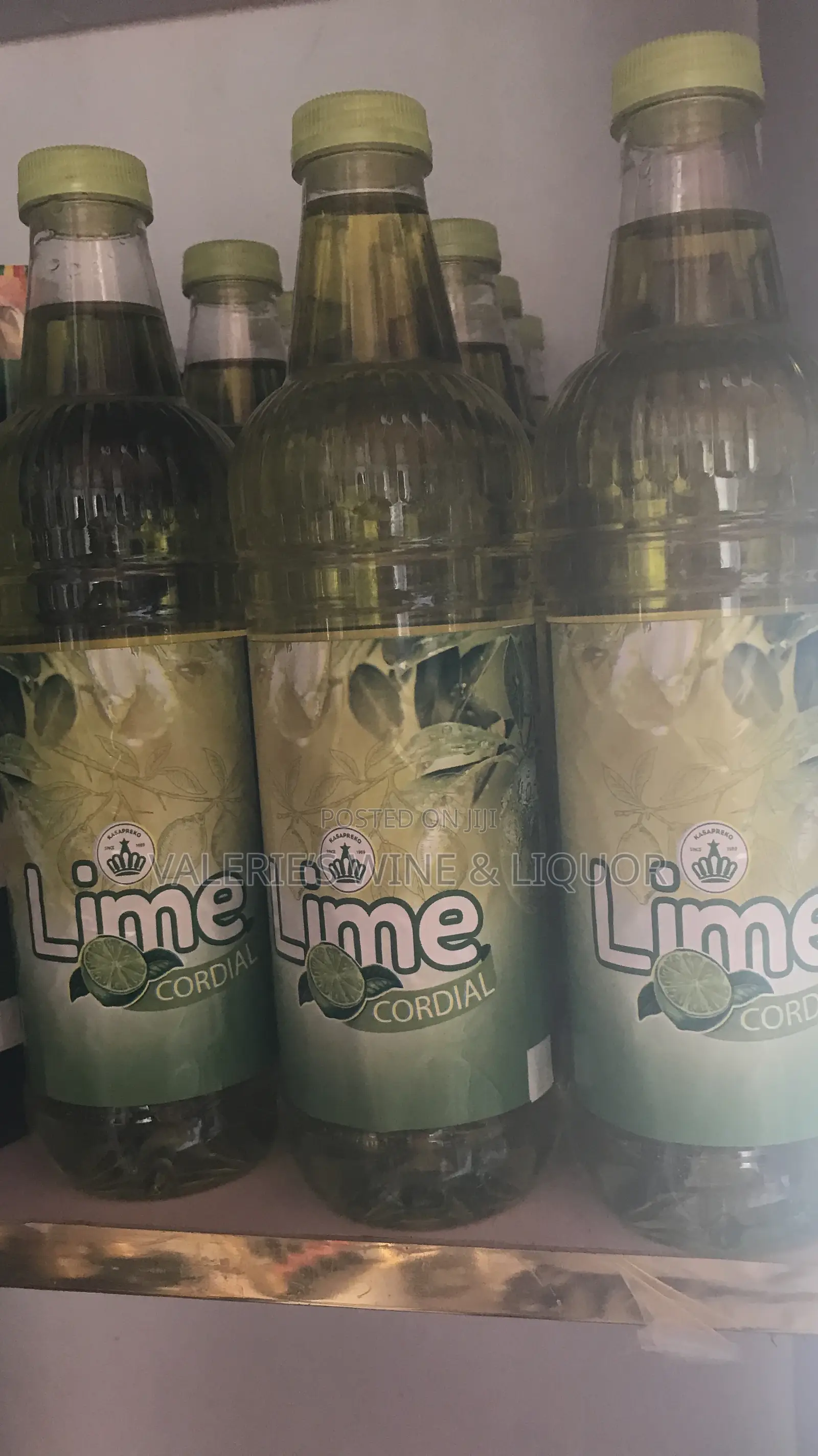 Lime Cordial Pet (750ml)