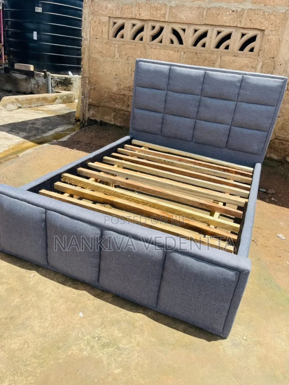 Design Double Fabric Bedframe