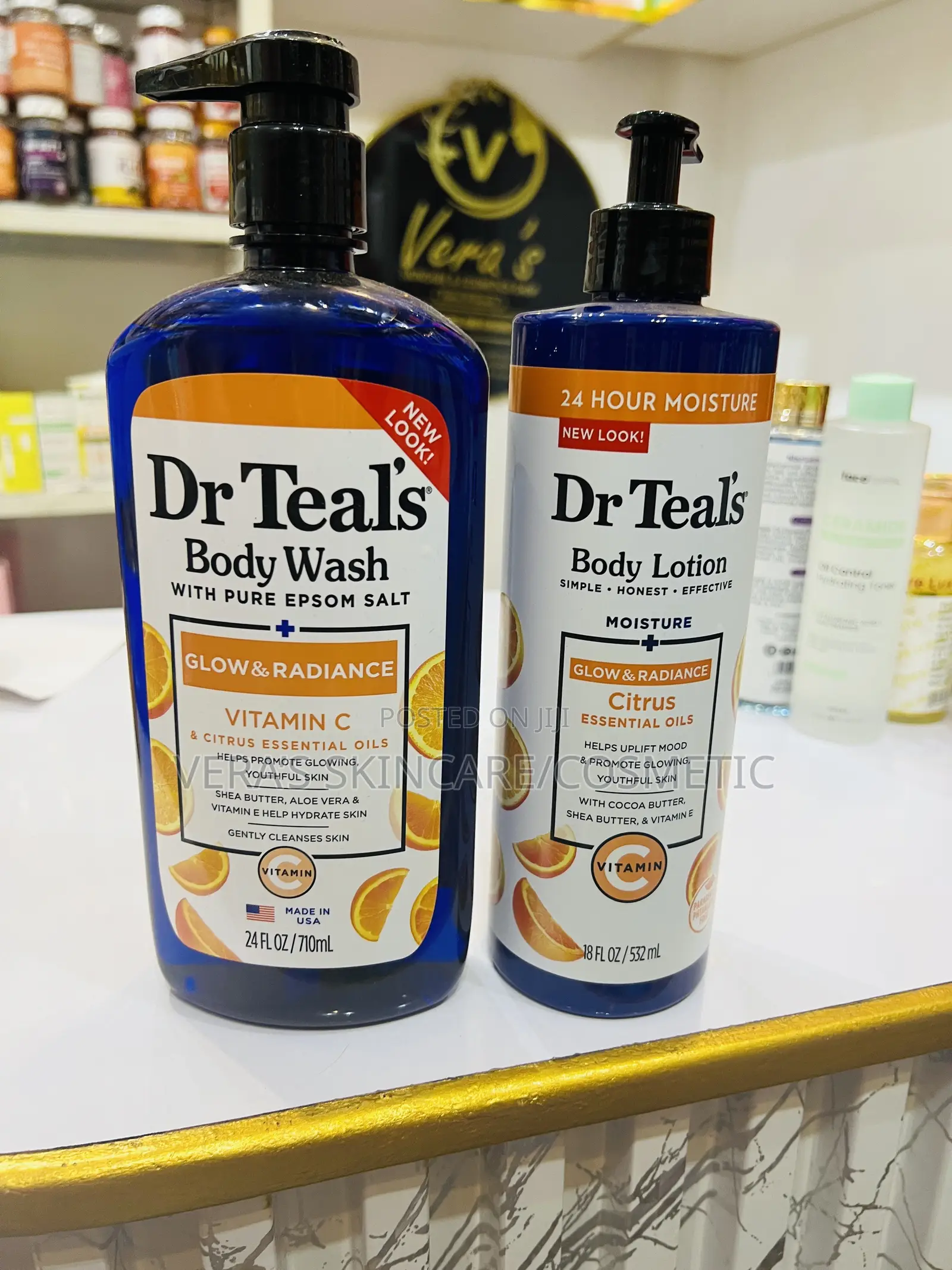 Dr Teals Citrus Shower Gel And Lotion