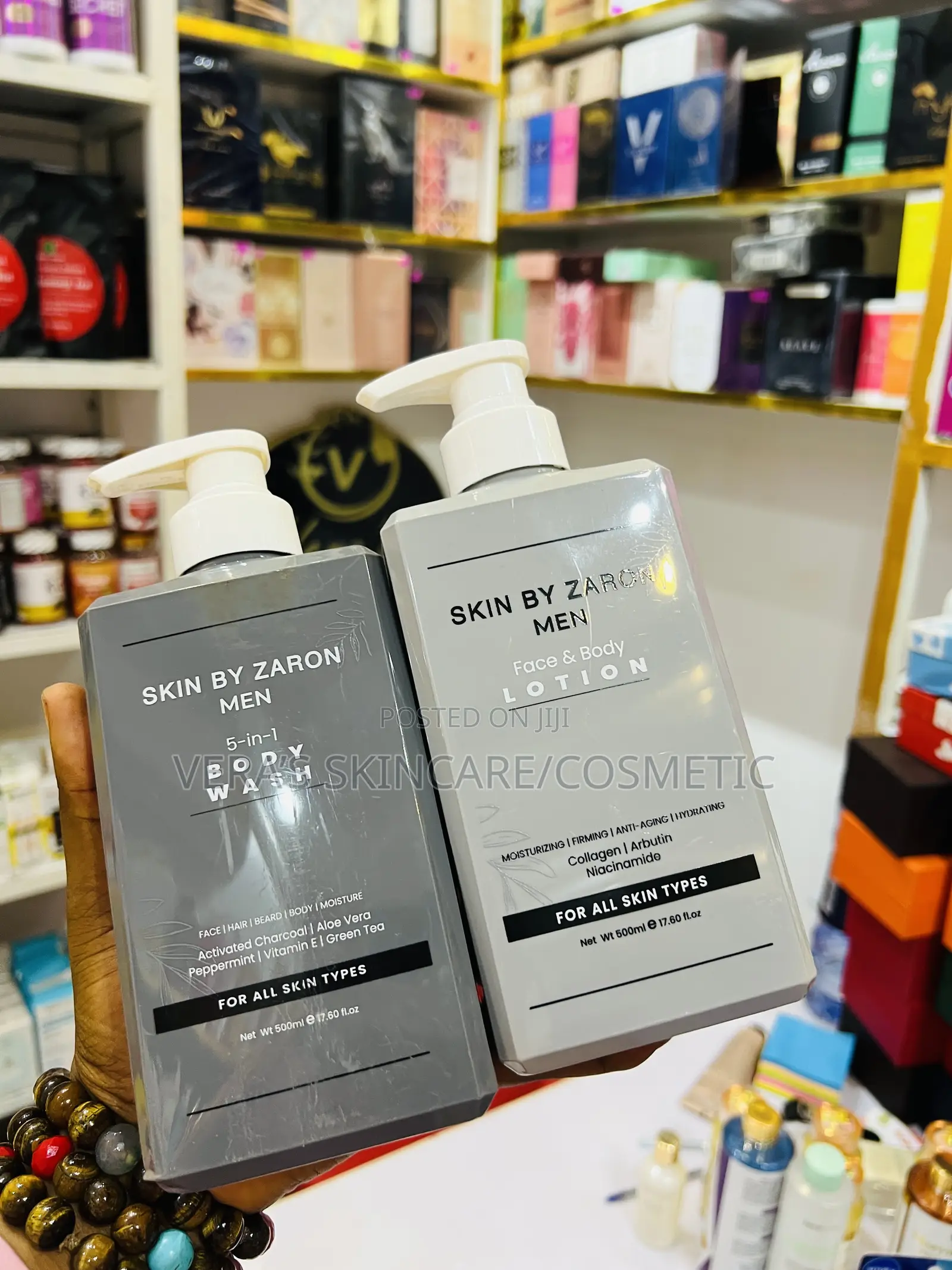 Skin by Zaron Men Body Wash and Lotion