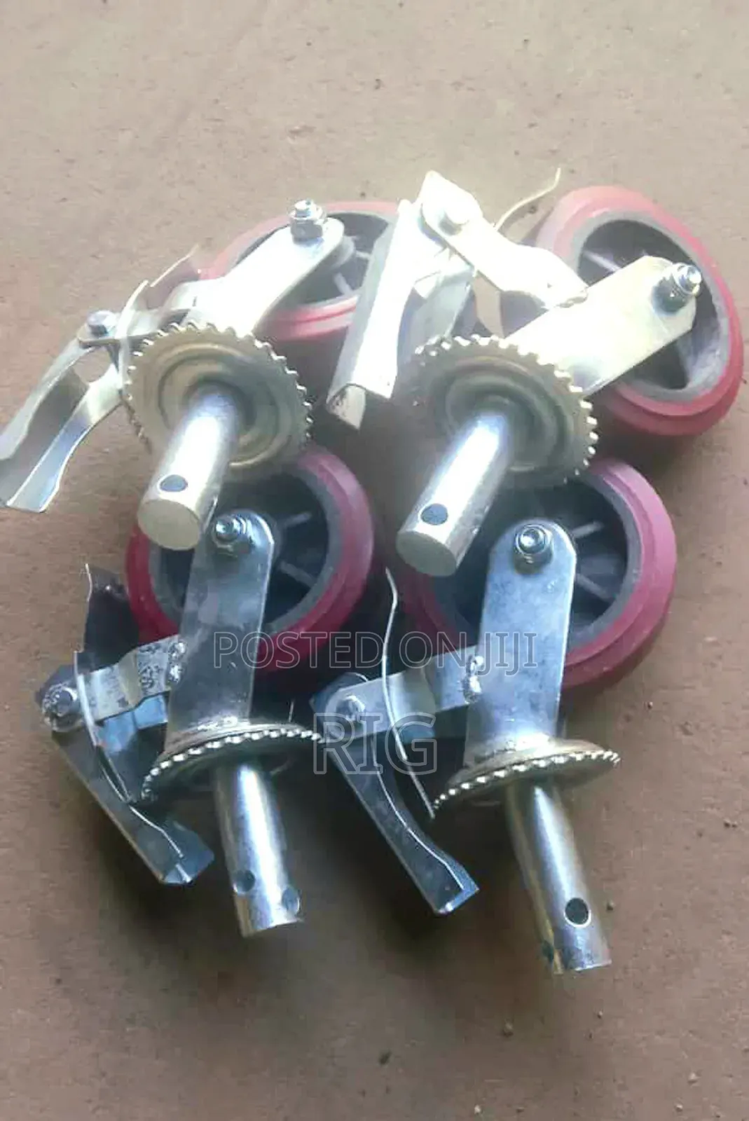 6 Inch Galvanise Scaffold Wheels (Set)
