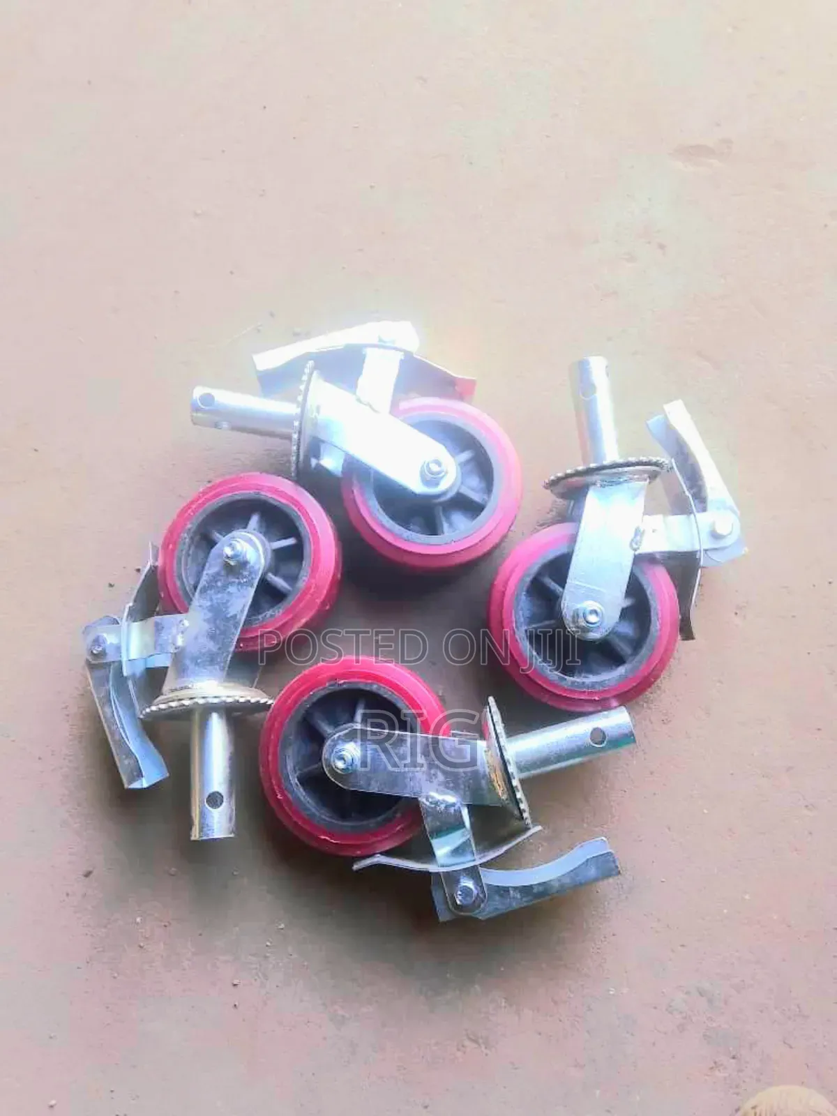 6 Inch Galvanise Scaffold Wheels (Set)