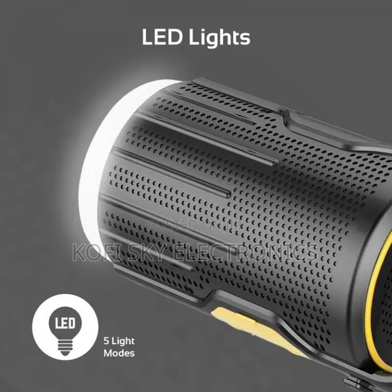 Promate Portable Led Camp Light With Wireless Speaker