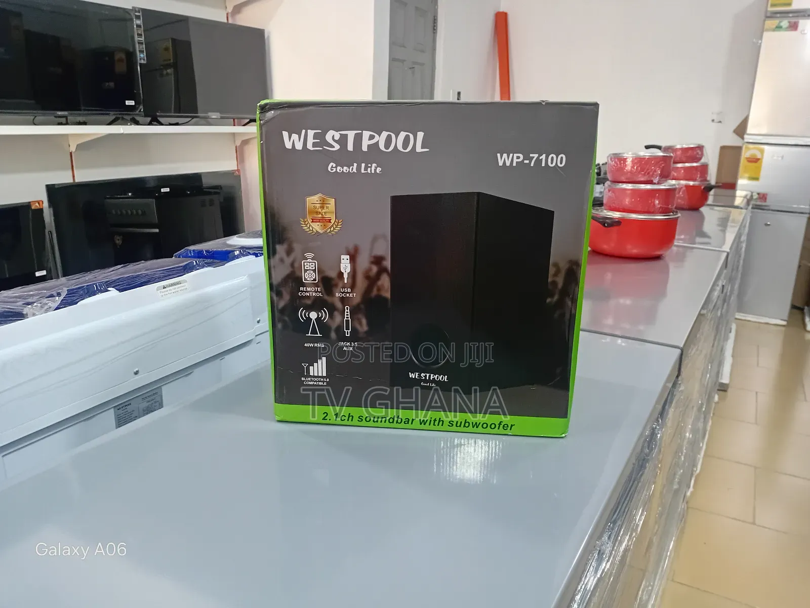 Westpool 7100 Sound Bar – Super Bass Wireless Connectivity
