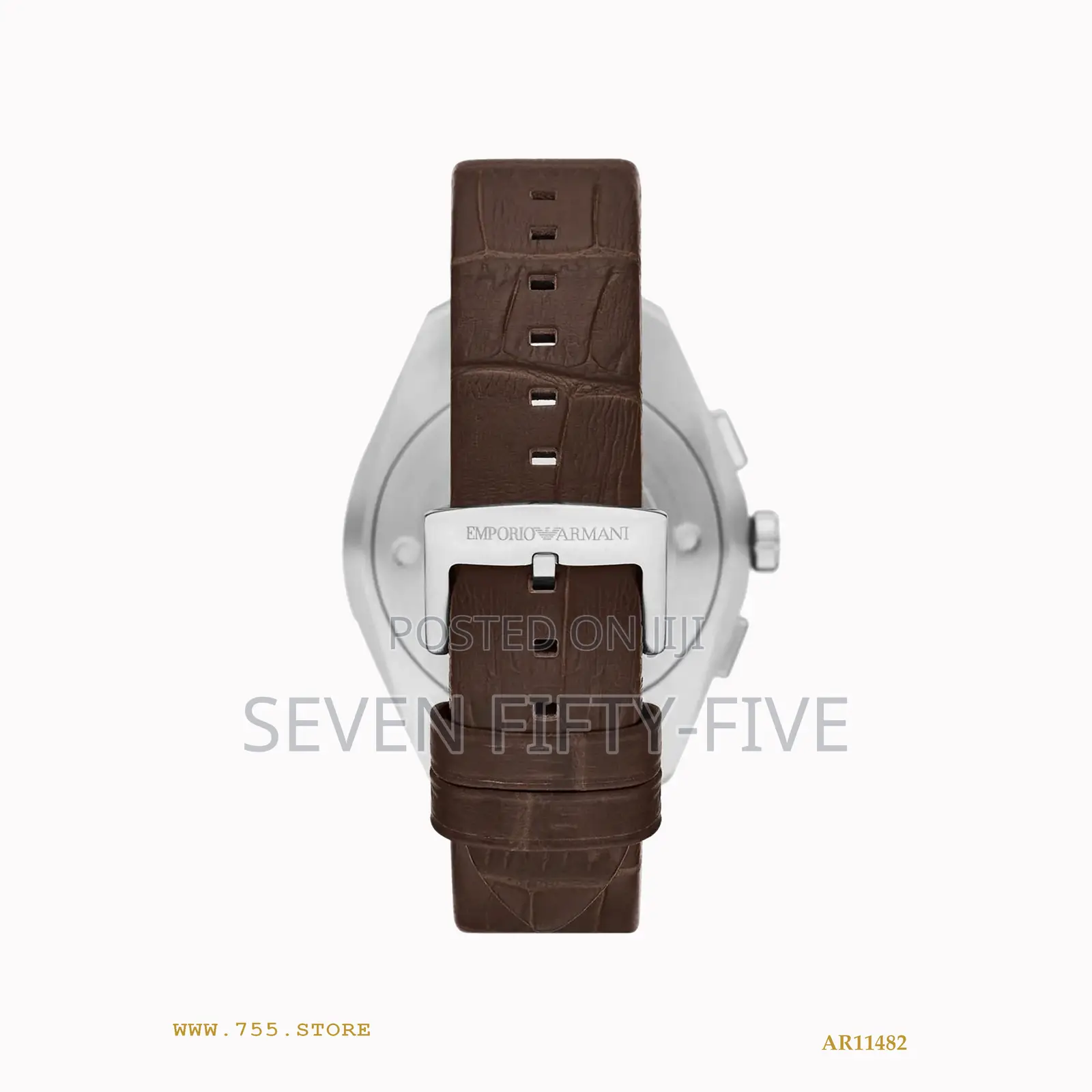 Emporio Armani Chronograph Brown Leather Watch Ar11482