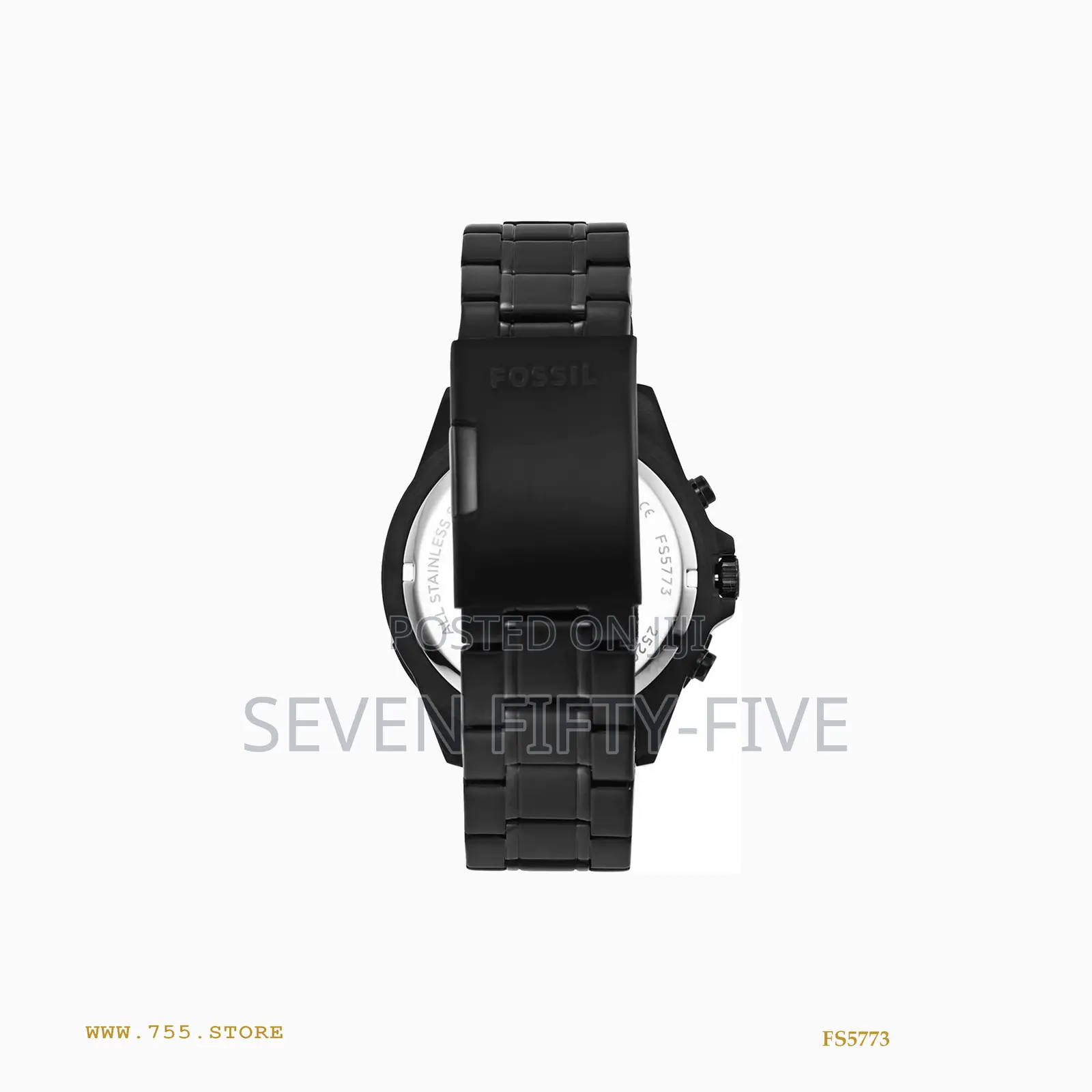 Garrett Chronograph Black Stainless Steel Watch Fs5773