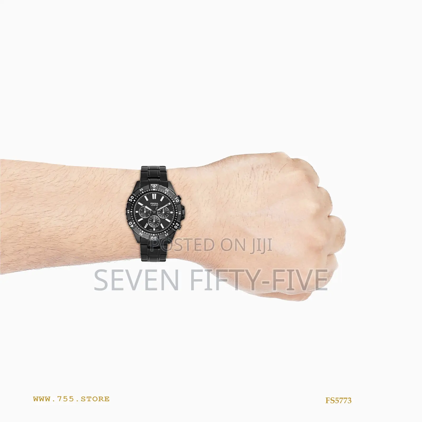 Garrett Chronograph Black Stainless Steel Watch Fs5773