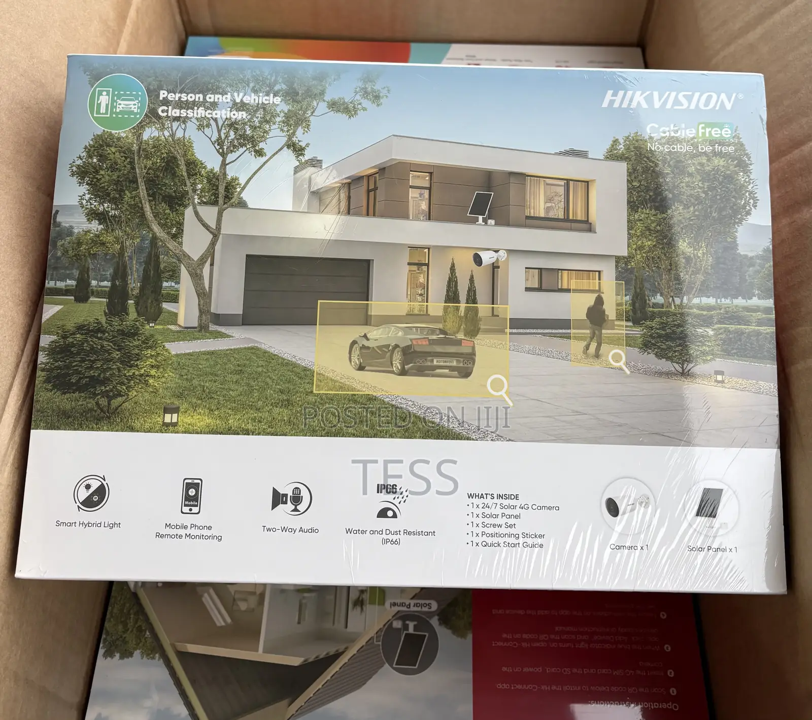Hikvision Solar 4g Sim Camera 24/7 Color 2 Way Audio Ds-2cfs04/4g