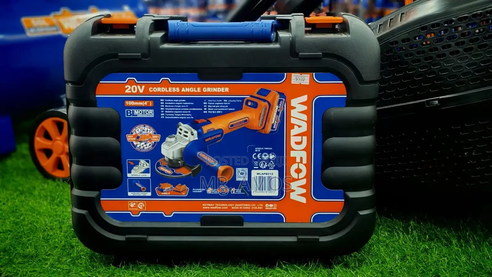 4 Inches Cordless Angle Grinder With 950 Watts Max Power - Wlap5322
