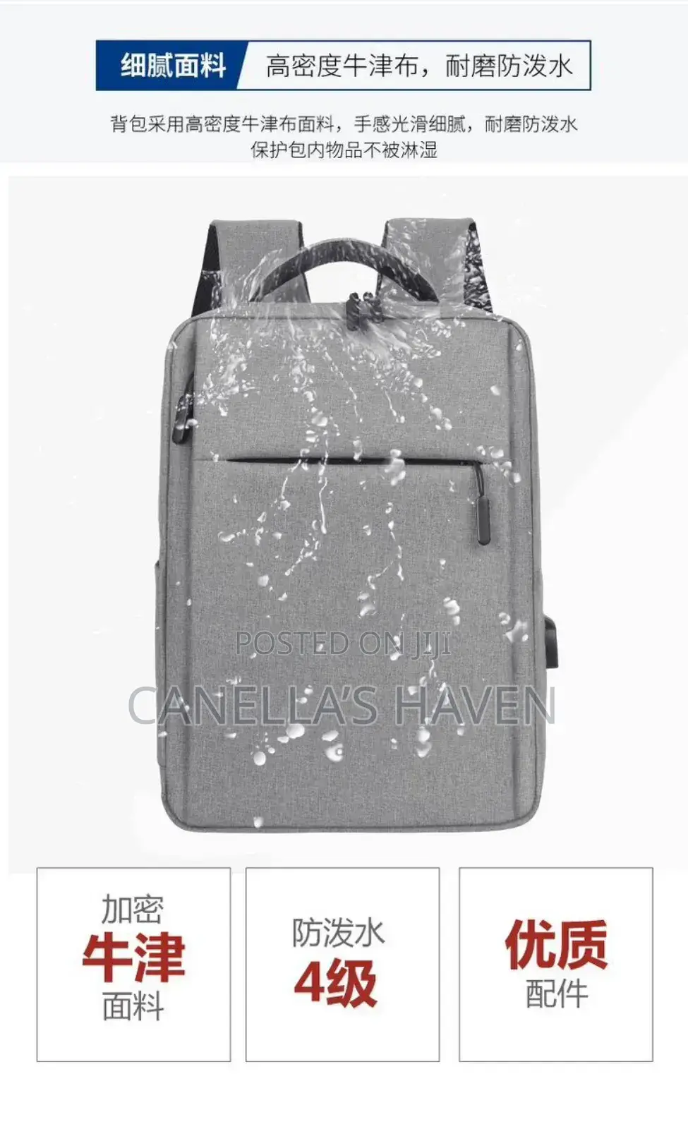 Elitesecure Waterproof 15.6" Laptop Backpack