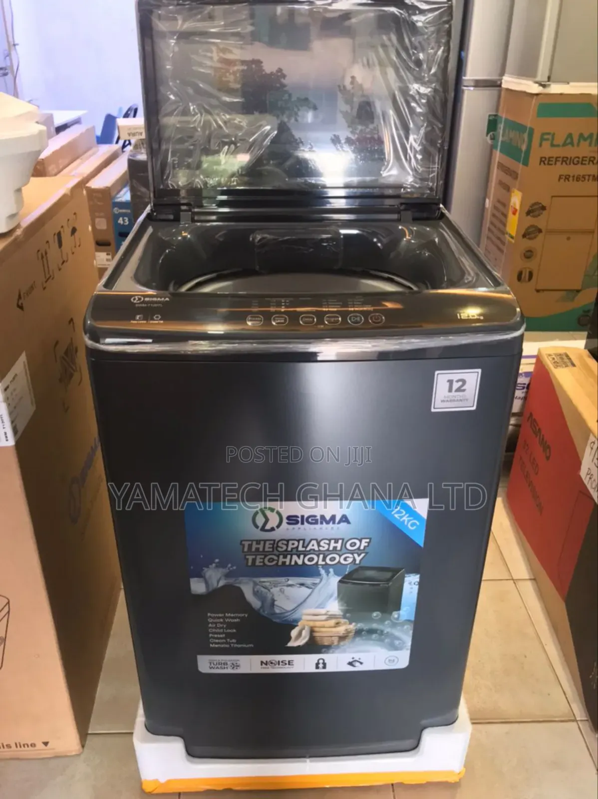 Large Capacity Sigma 12kg Fully Automatic Top Load Washing Machine