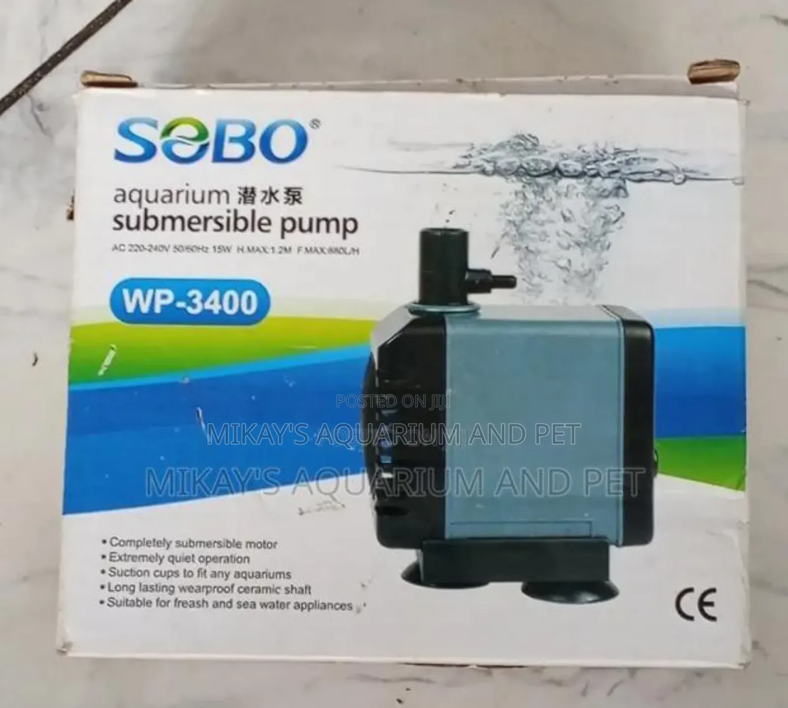 Sobo Aquarium Submersible Pump 15 W