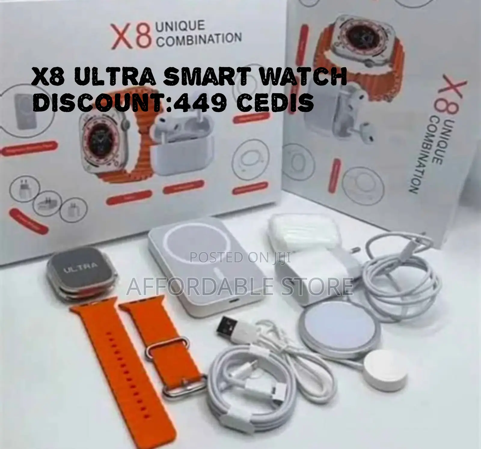 X8 Ultra8( Comes With Original Wireless Charger /Airpodpro1