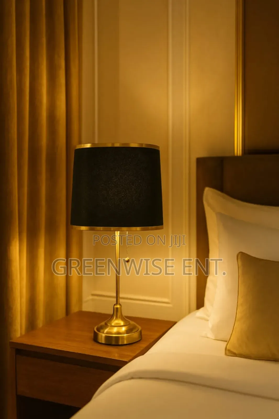 Luxury Italian Black  Lamp