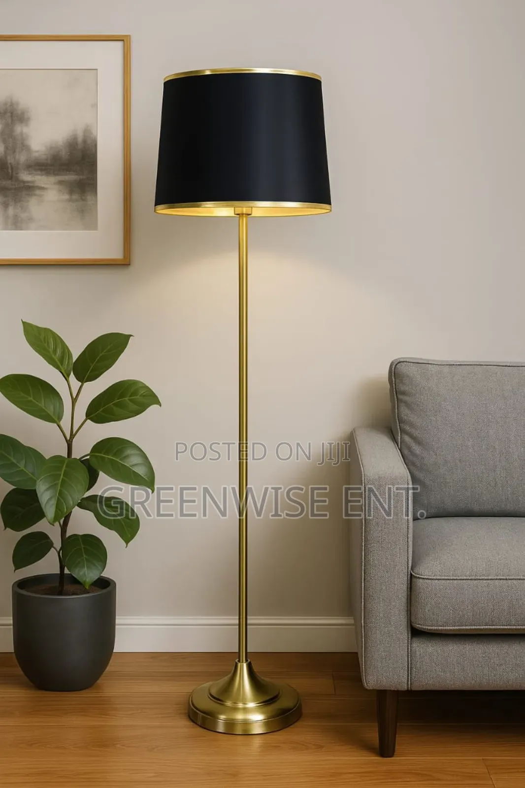 Quality Black Bedside Floor Lamp