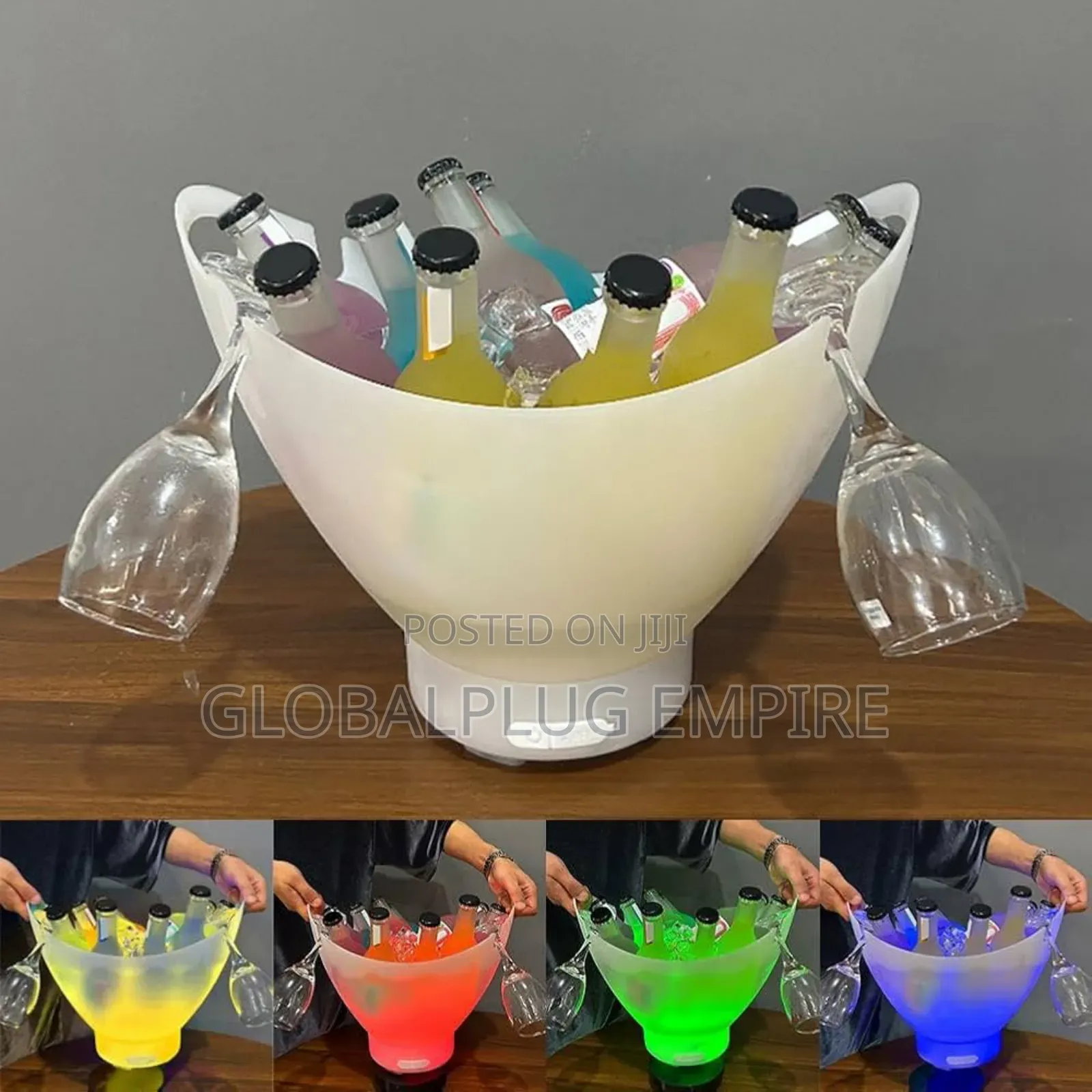 Led Speaker Ice Bucket Chill Your Drinks With Music Lights