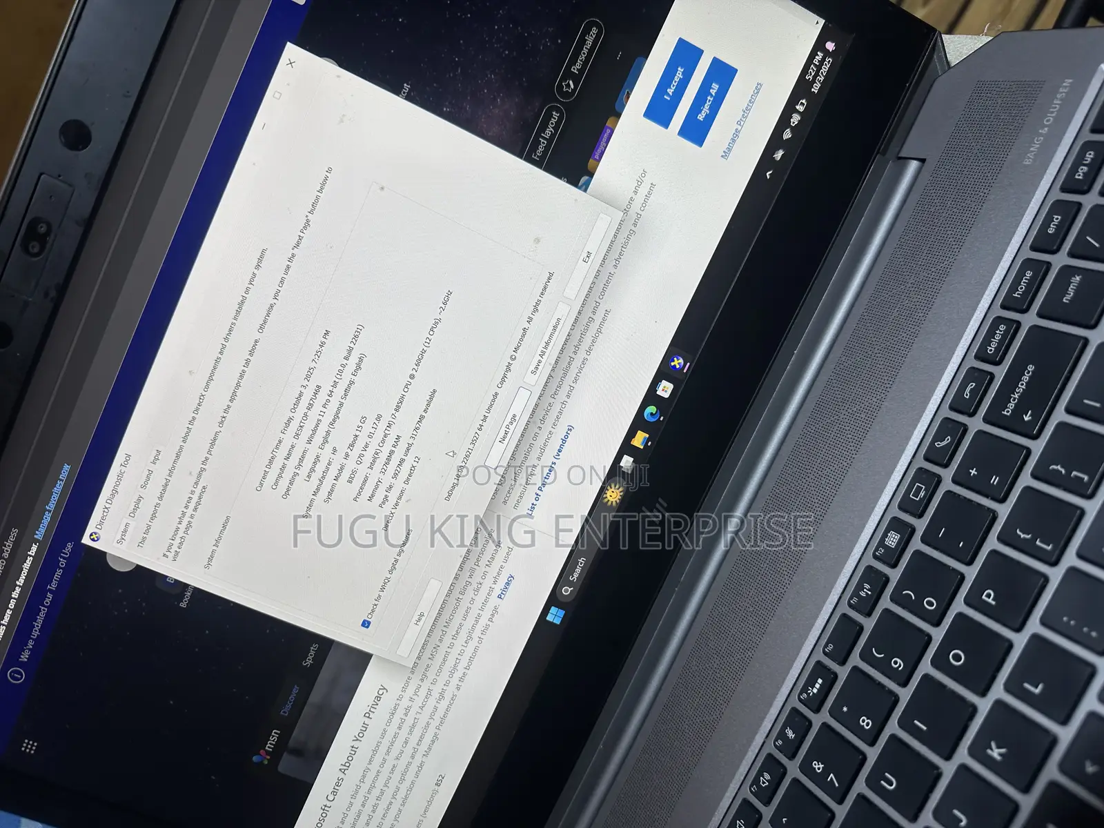 Laptop HP ZBook 15 32GB Intel Core I7 SSD 512GB