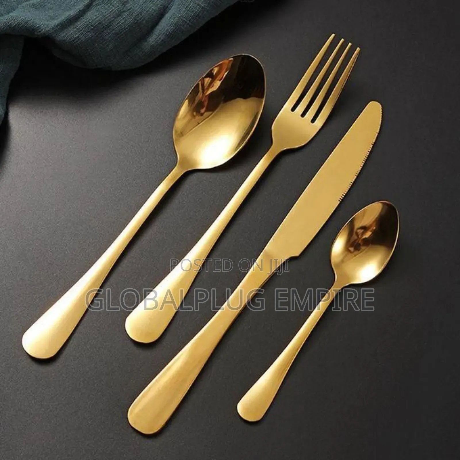 24 Pieces Gold Cutlery Set Elegant Dining in Style