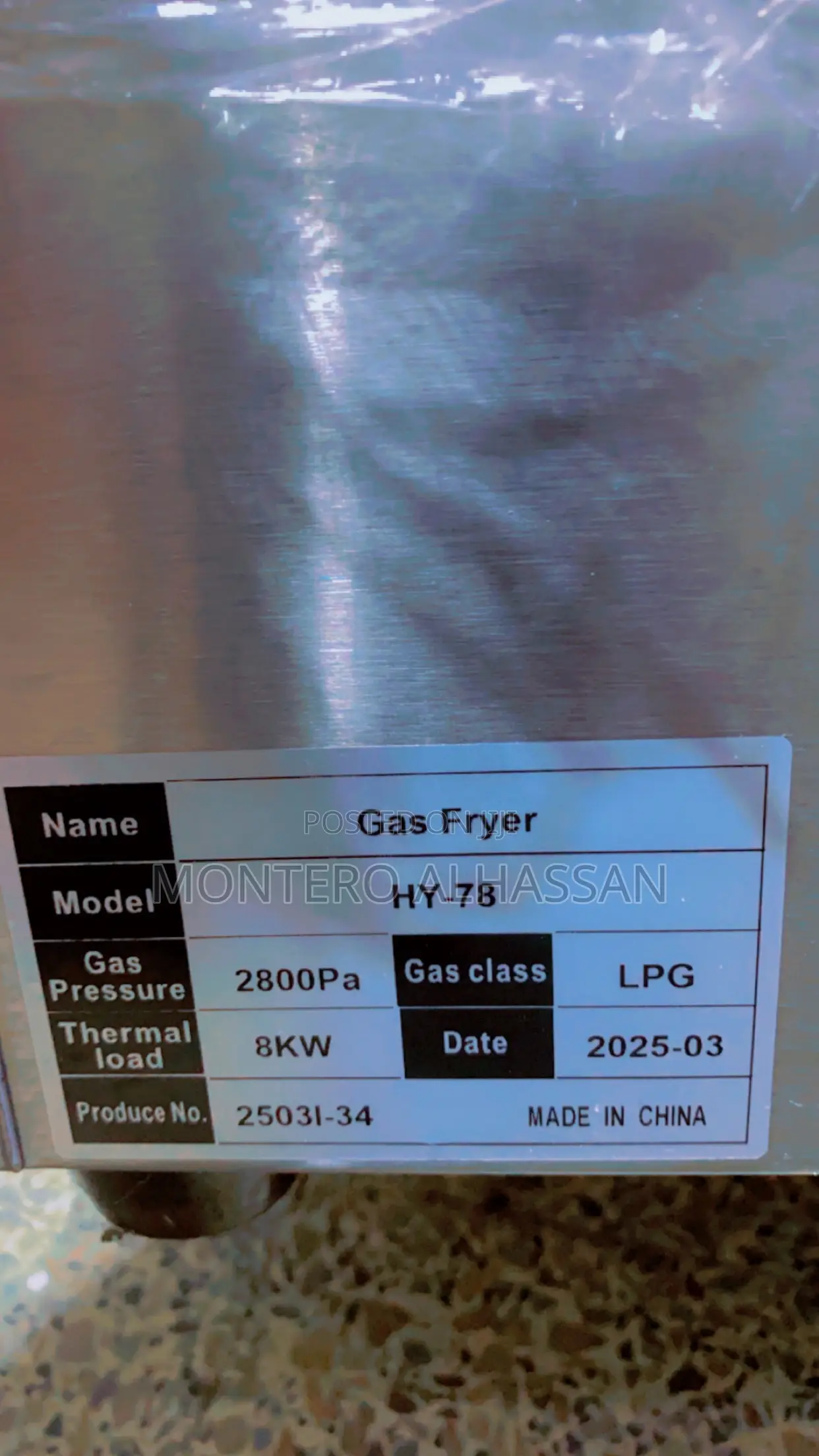 Gas Deep Fryer 2 Compartment 40liters Max Cap.