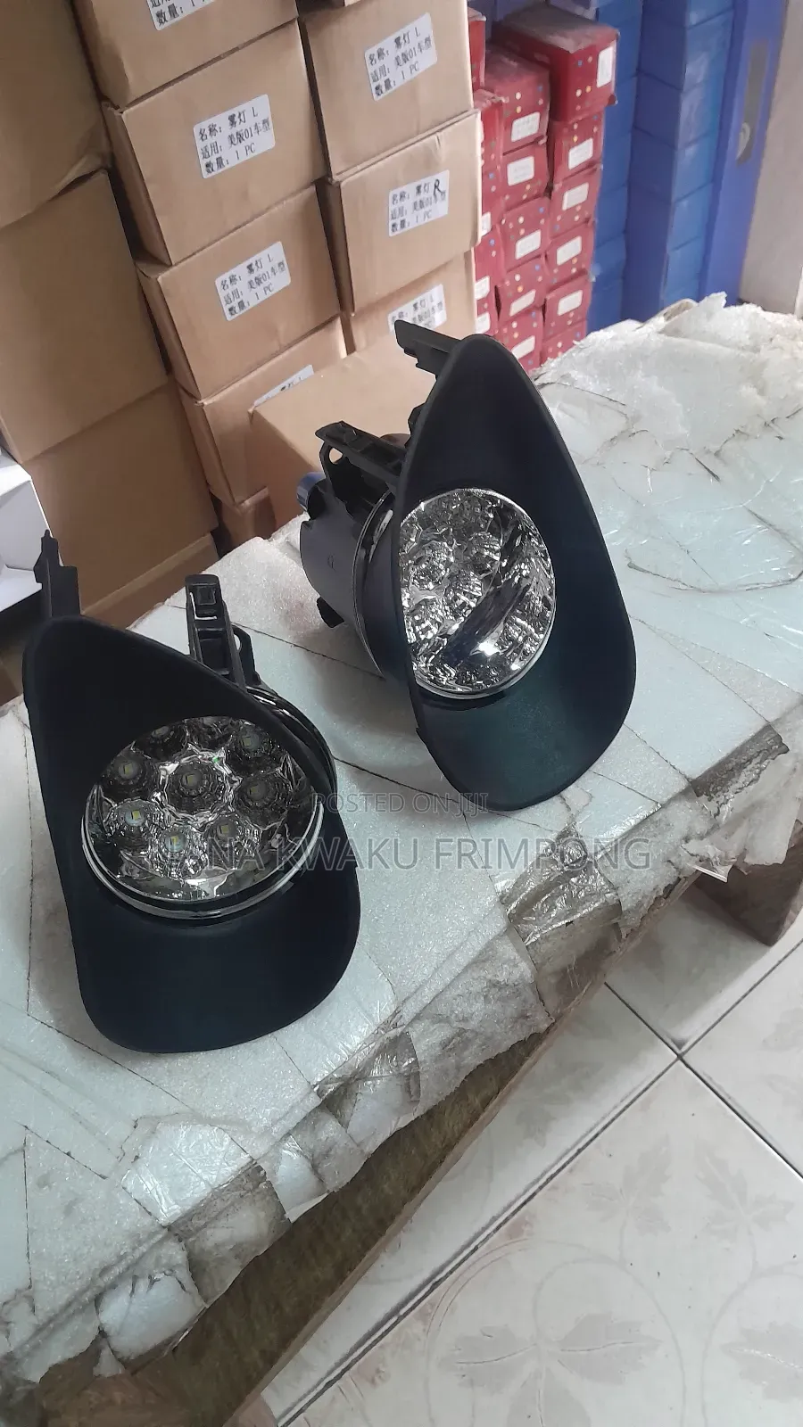 Toyota Vitz 08 10 Foglight Covers With Led Foglight Available