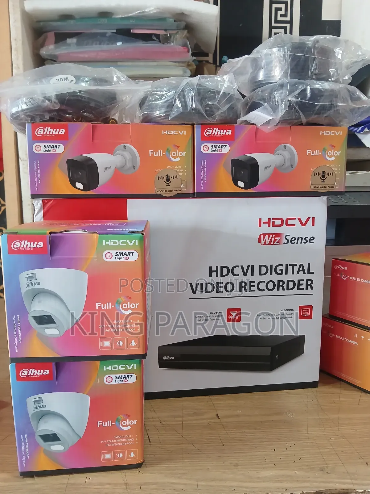 CCTV Kit ( 4 Channel Dvr) Full Coloured With Audio [2mp]