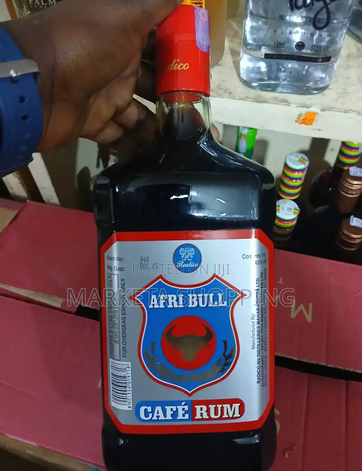 Afri Bull Rum Cafe 1l