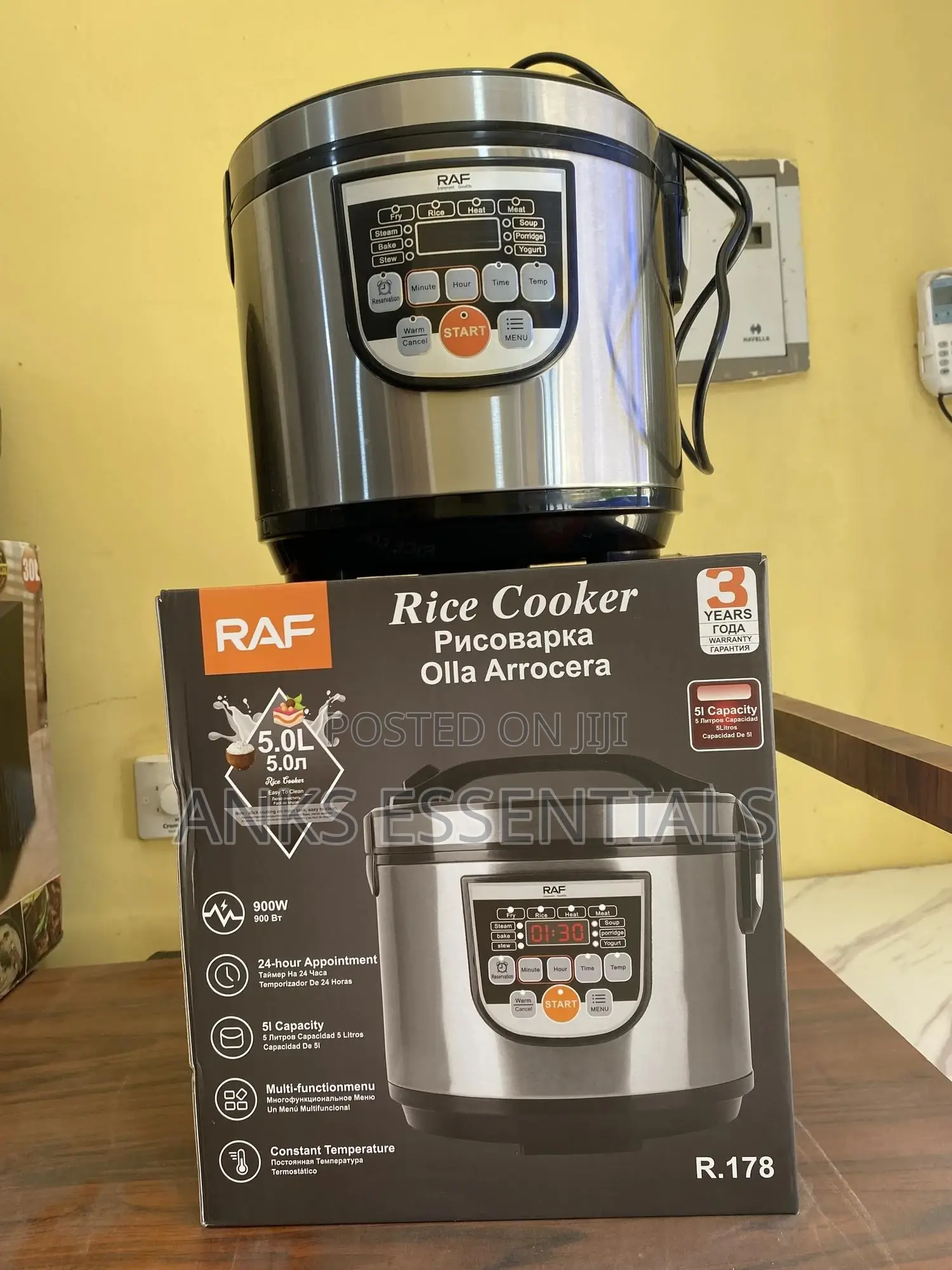 Raf 5l Rice Cooker With Keep Warm Function