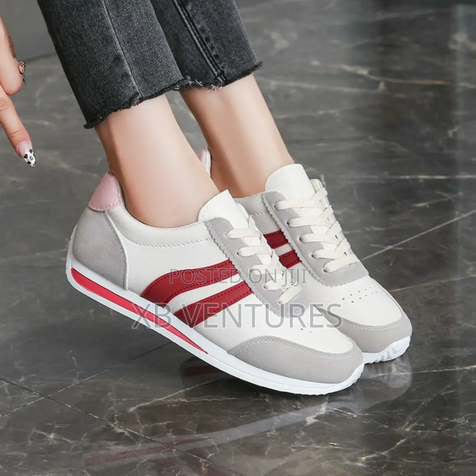 Ladies Classic White Sneakers
