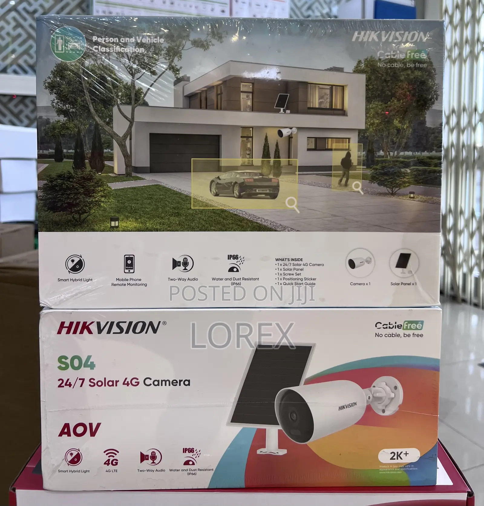 Hikvision Solar 4g Sim Camera 24/7 Color 2 Way Audio Ds-2cfs04/4g