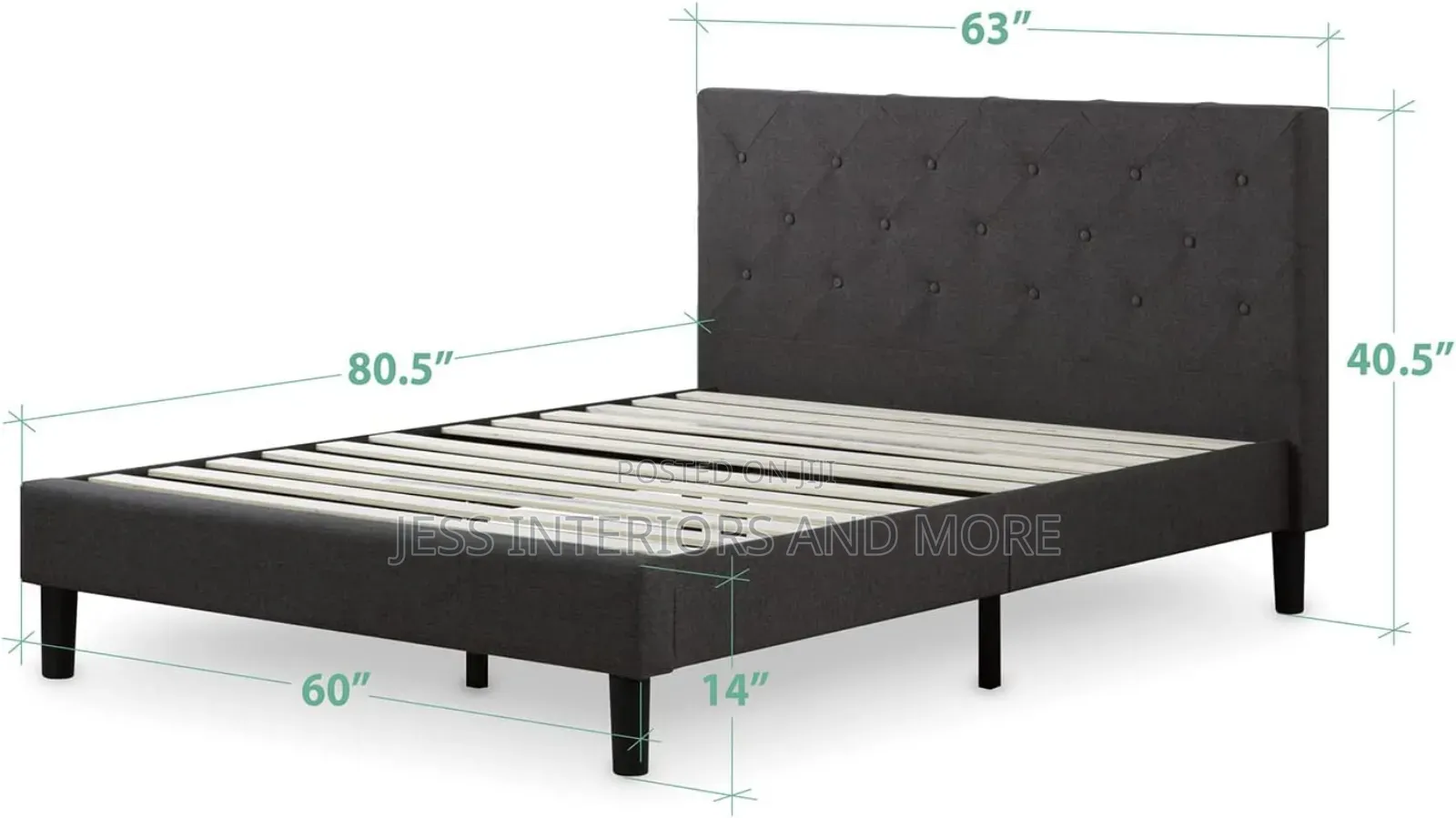 Bed Frame (Queen Size) Zinus