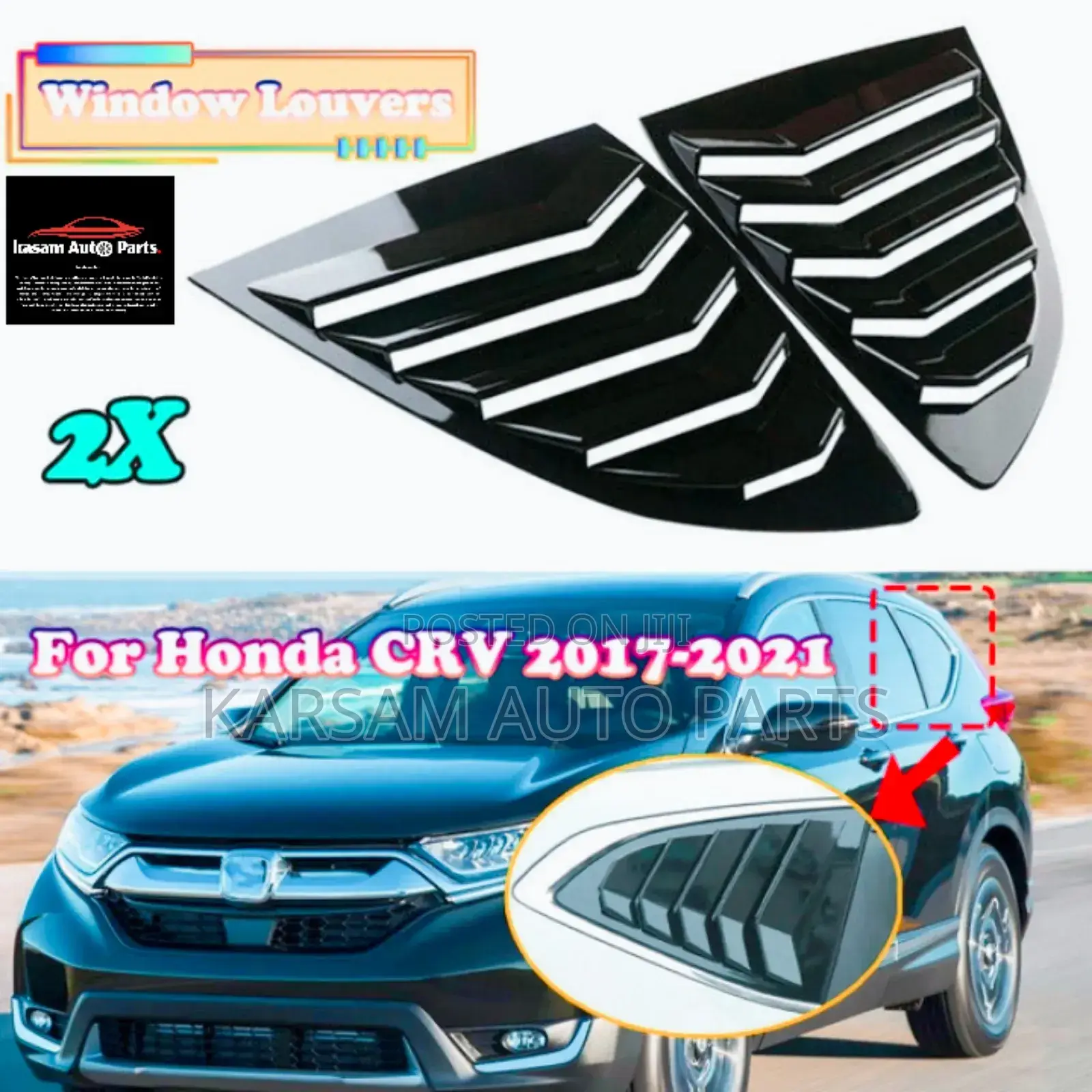 CRV 2018 Side Glass Lourves