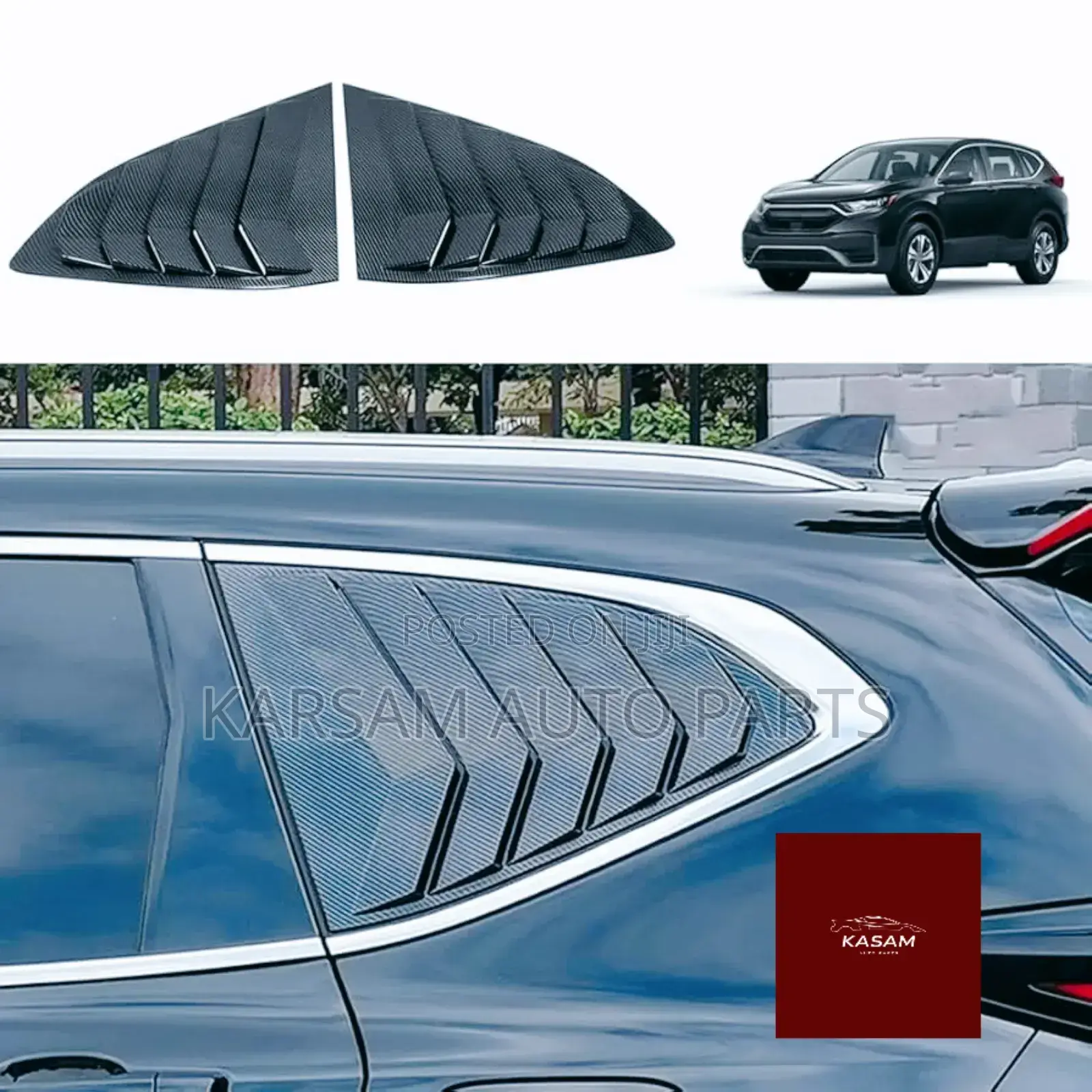 CRV 2018 Side Glass Cover Carbon Fibre Type