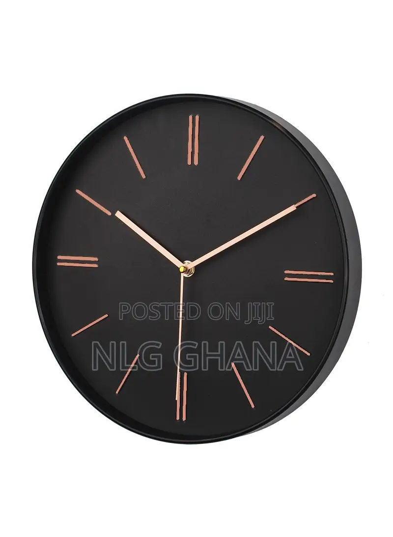 11.8" Decorative Silent Round Wall Clock.