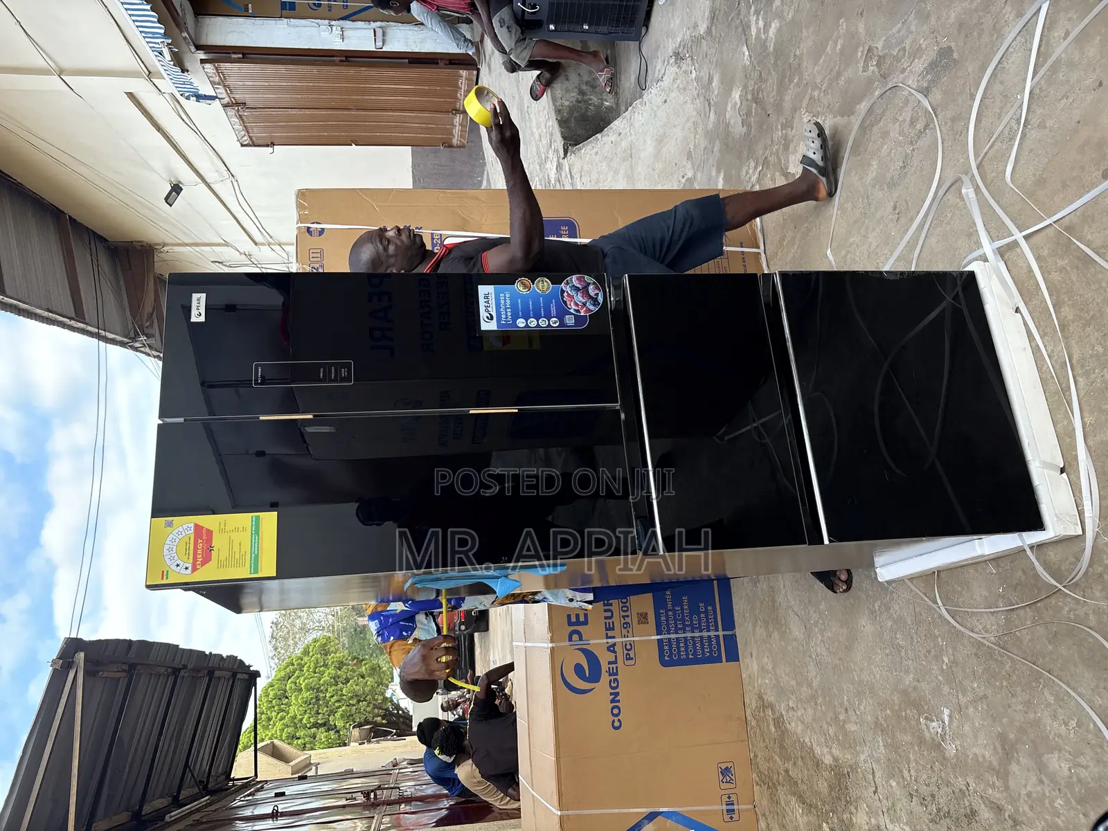 Extremely Chilling Pearl Pf-441mdbg-1a 320l French Door Fridge(Mirror)