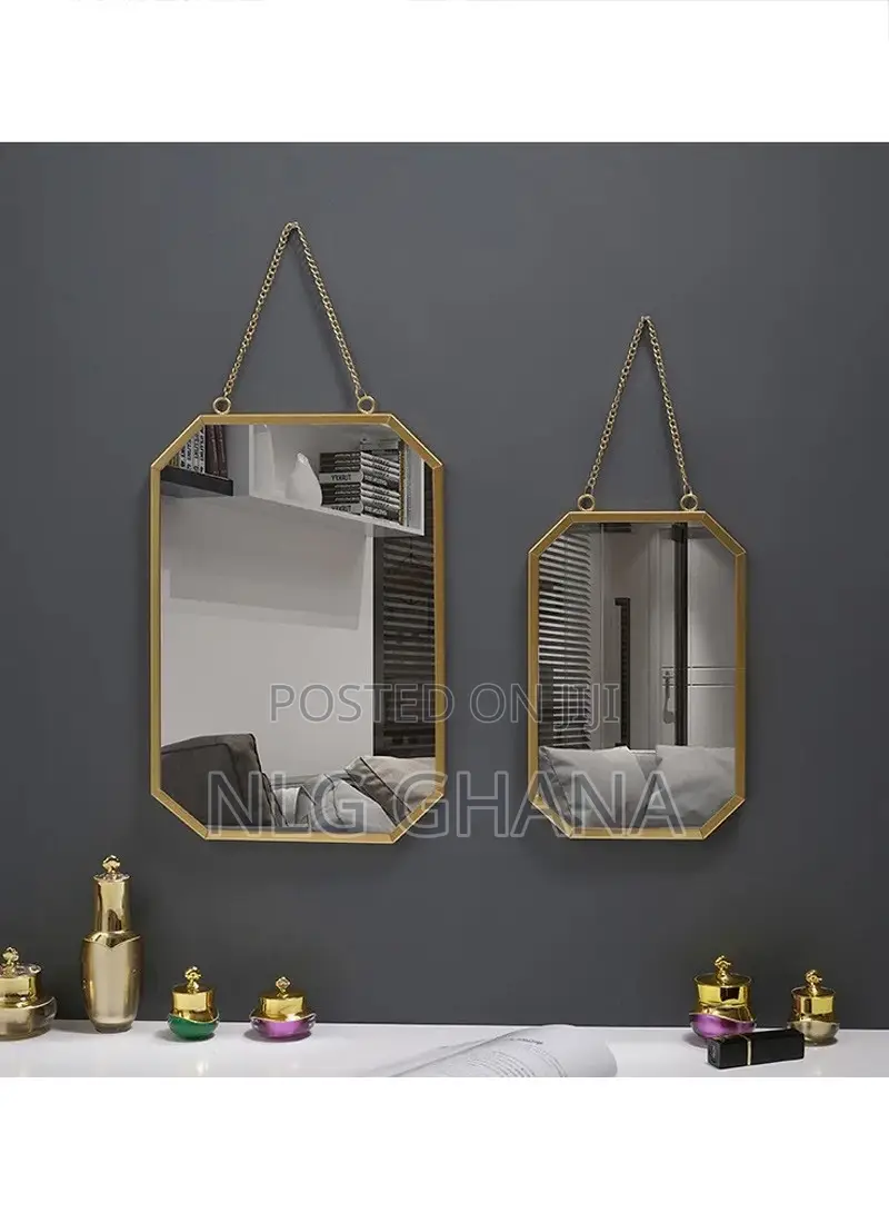 Vanity Mirror Wall-Mounted Iron Small Gold Mirrors . Ghx5491