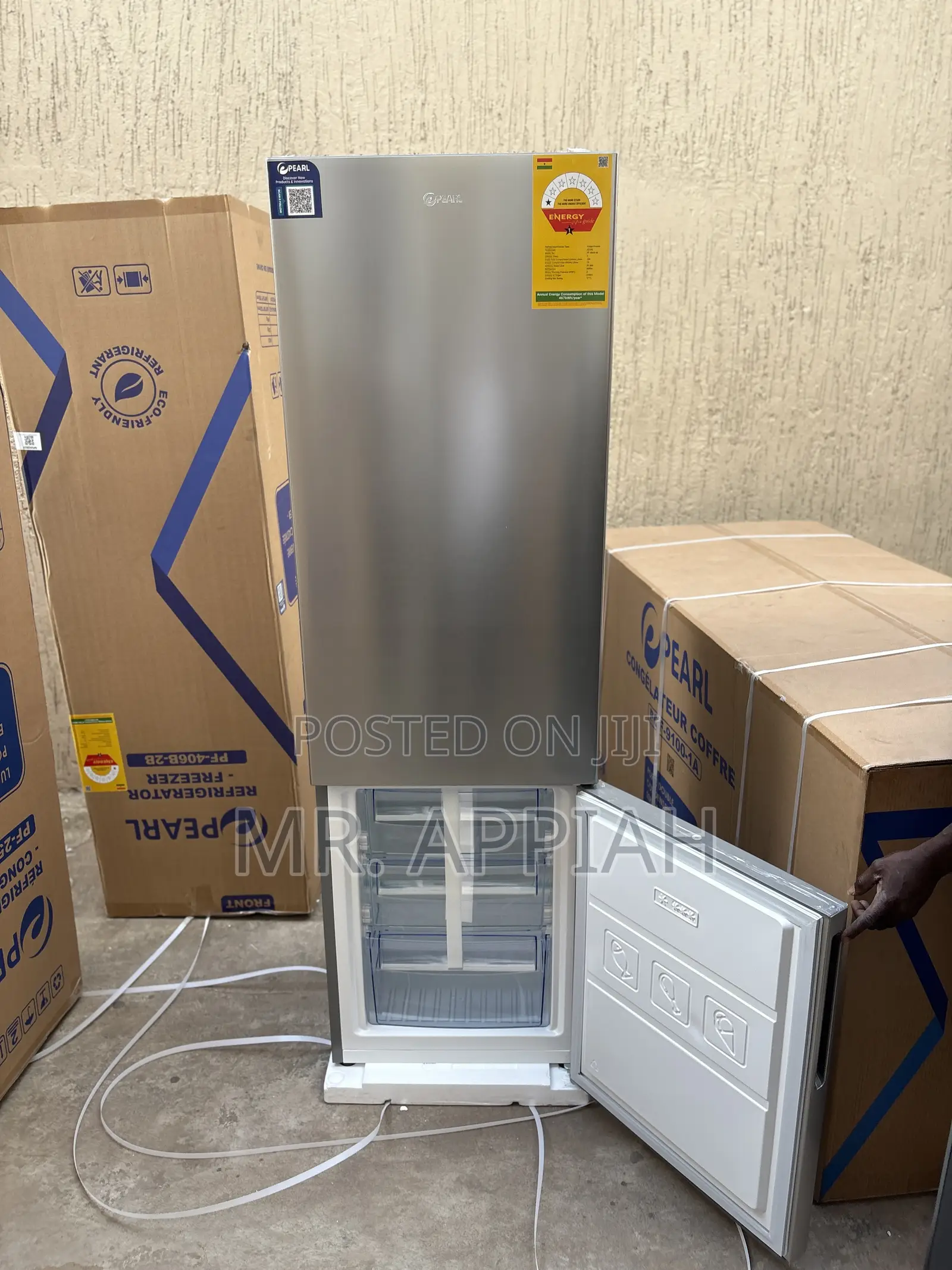 Energy Saving Pearl Pf406b-2b 261ltrs Double Door Refrigerator.