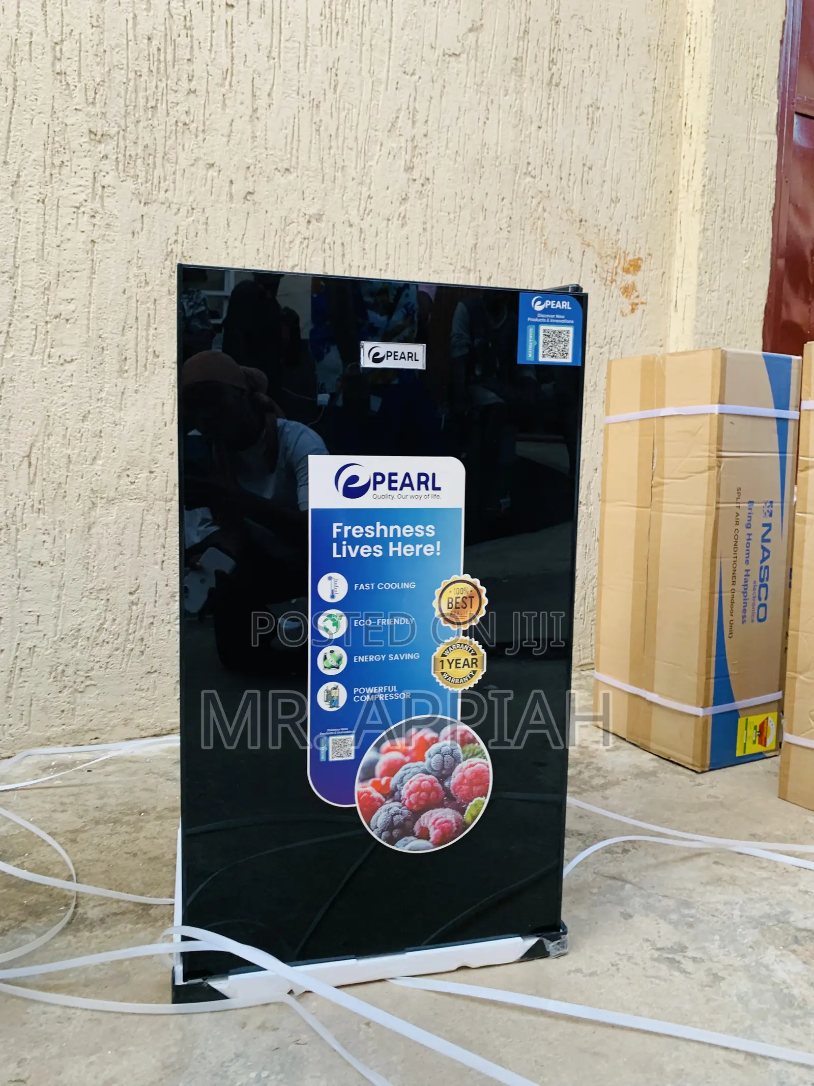 High Quality Pearl Pf-09bg-5e—91ltrs Single Door Table Top Fridge.