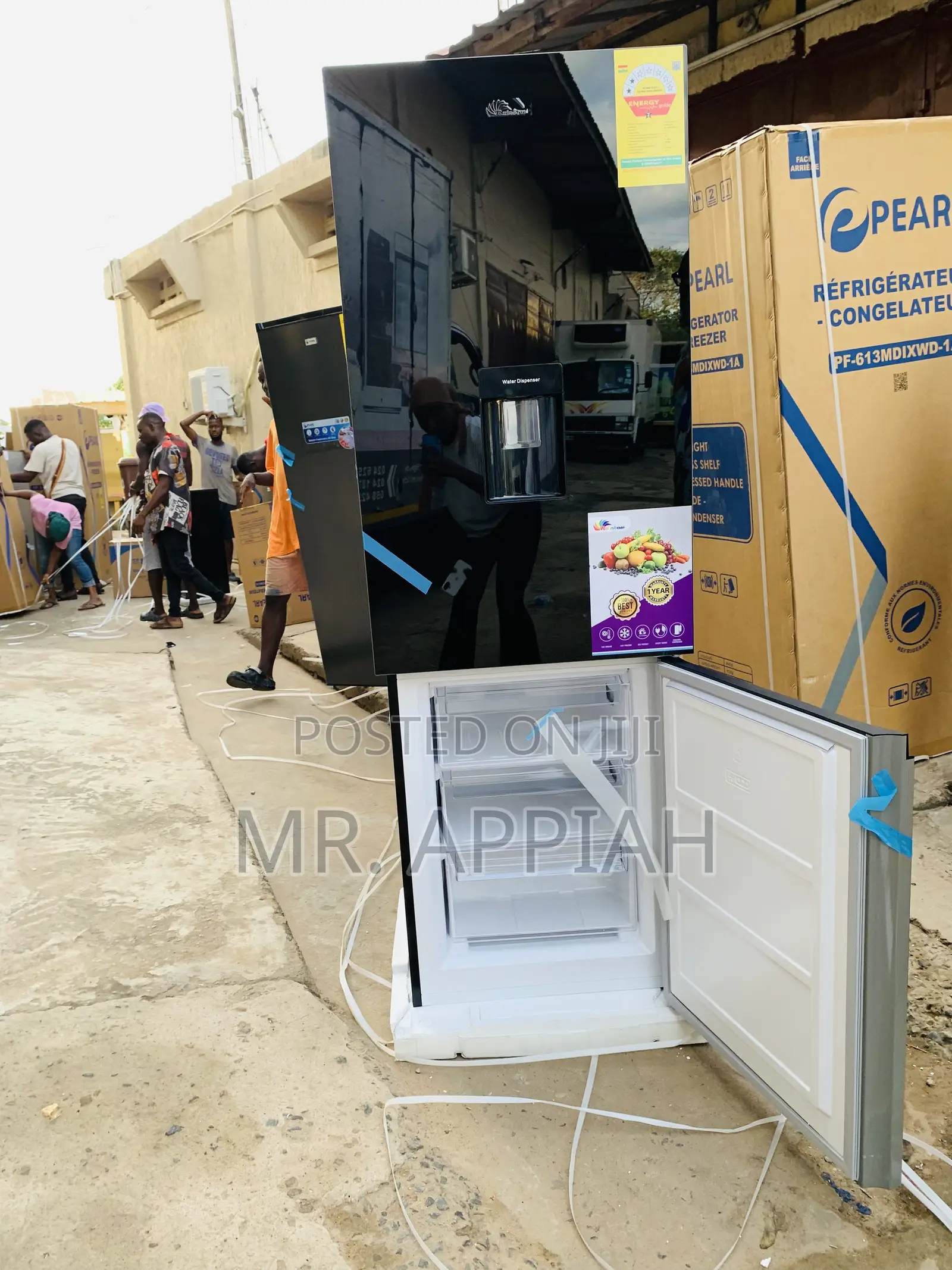 Unique Rainbow Rf-433bbgwd-1a 309liters Double Door Fridge.