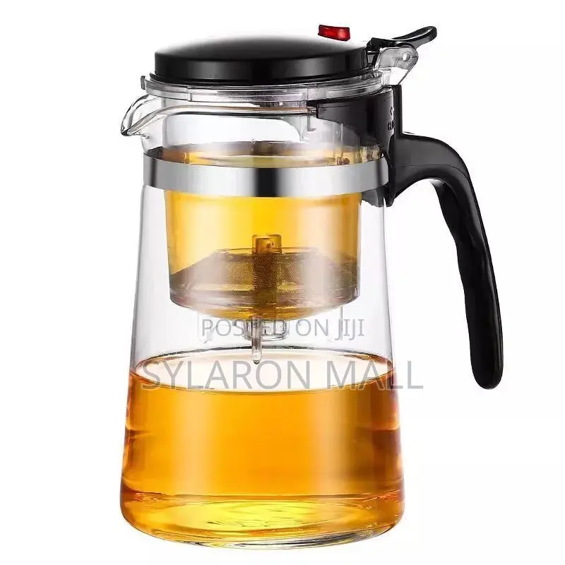 Glass Tea Pot With Infuser – One-Button Filter Design
