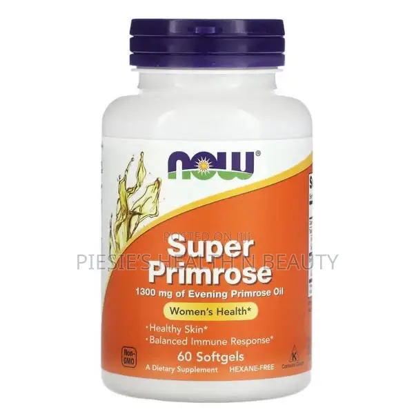 Now Super 1300mg Evening Primrose Oil Softgel for Women's Health, 60s