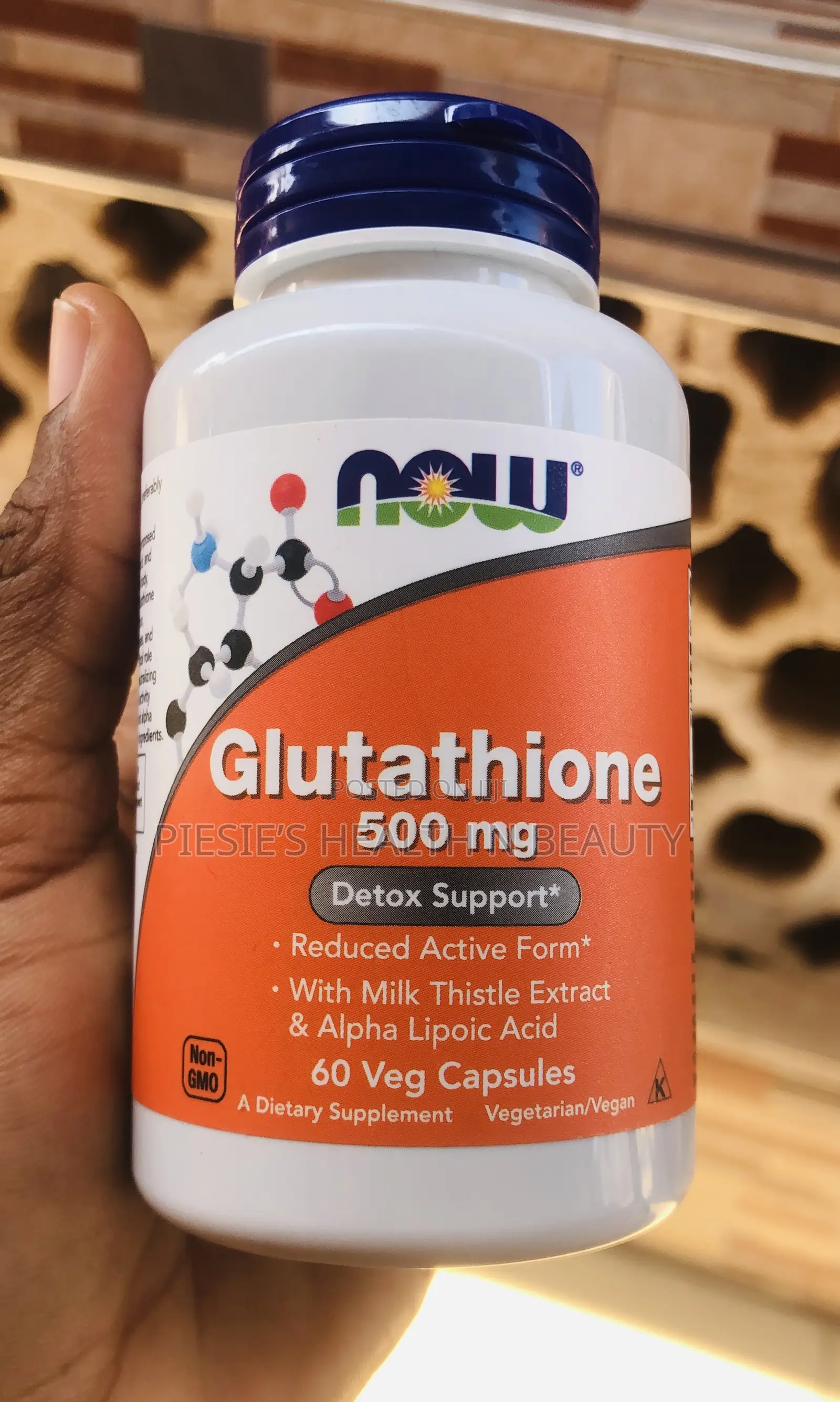 Now Foods Supplements, Glutathione 500 Mg, With Milk Thistle 60s