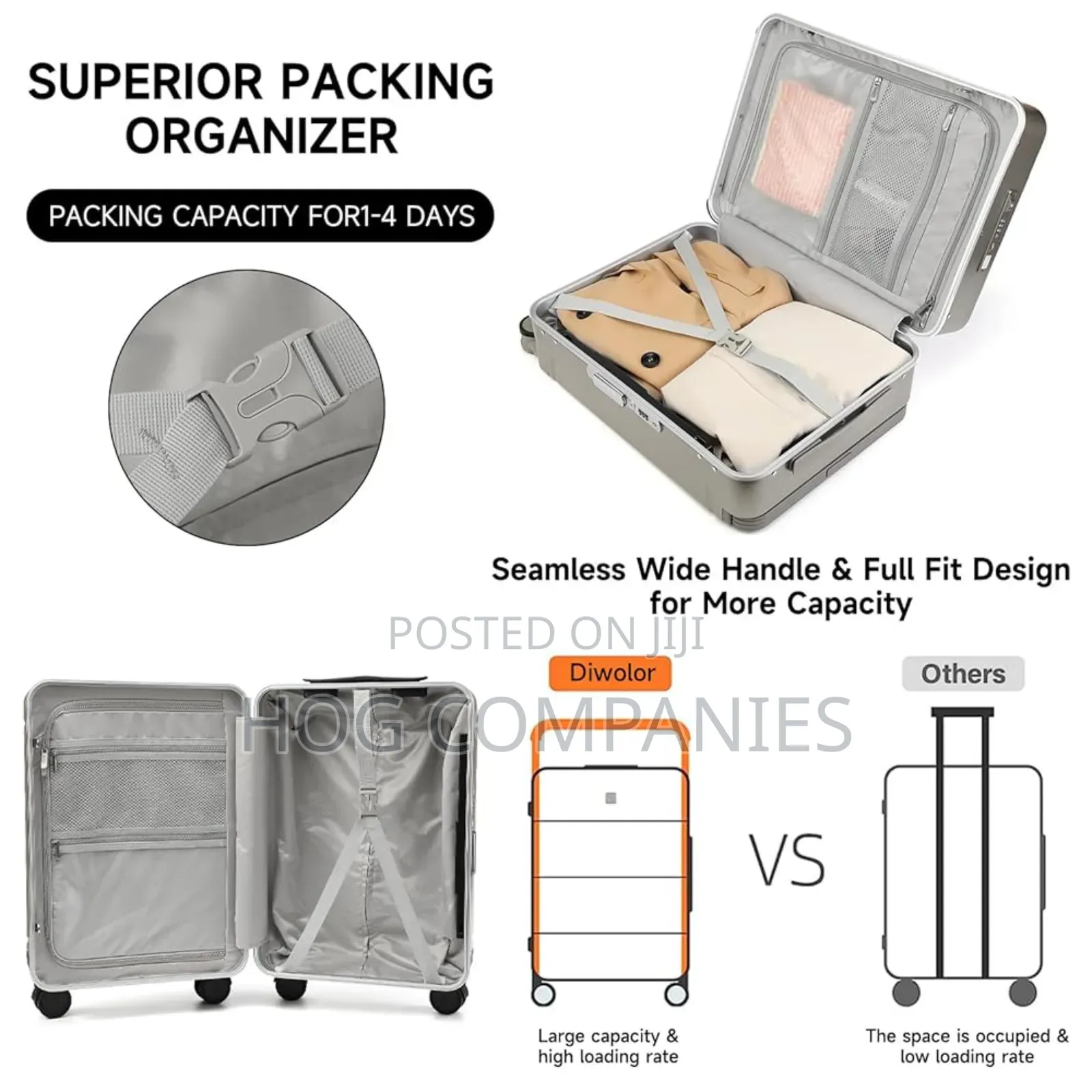 Anti-Theft Airline Approved Carry on Luggage Travel Usb Suitcase