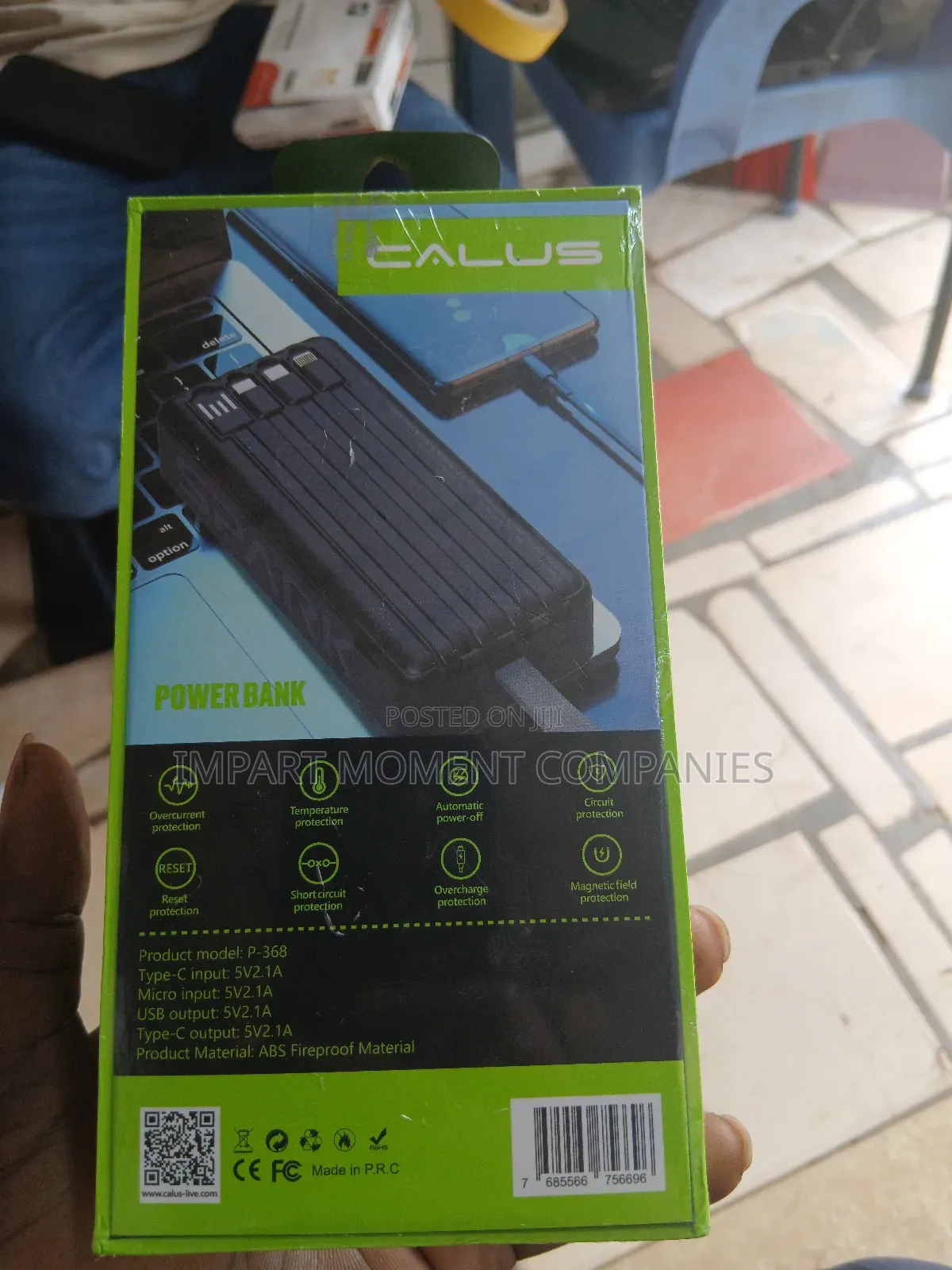 Calus Powerful Power Bank With 4 Cables
