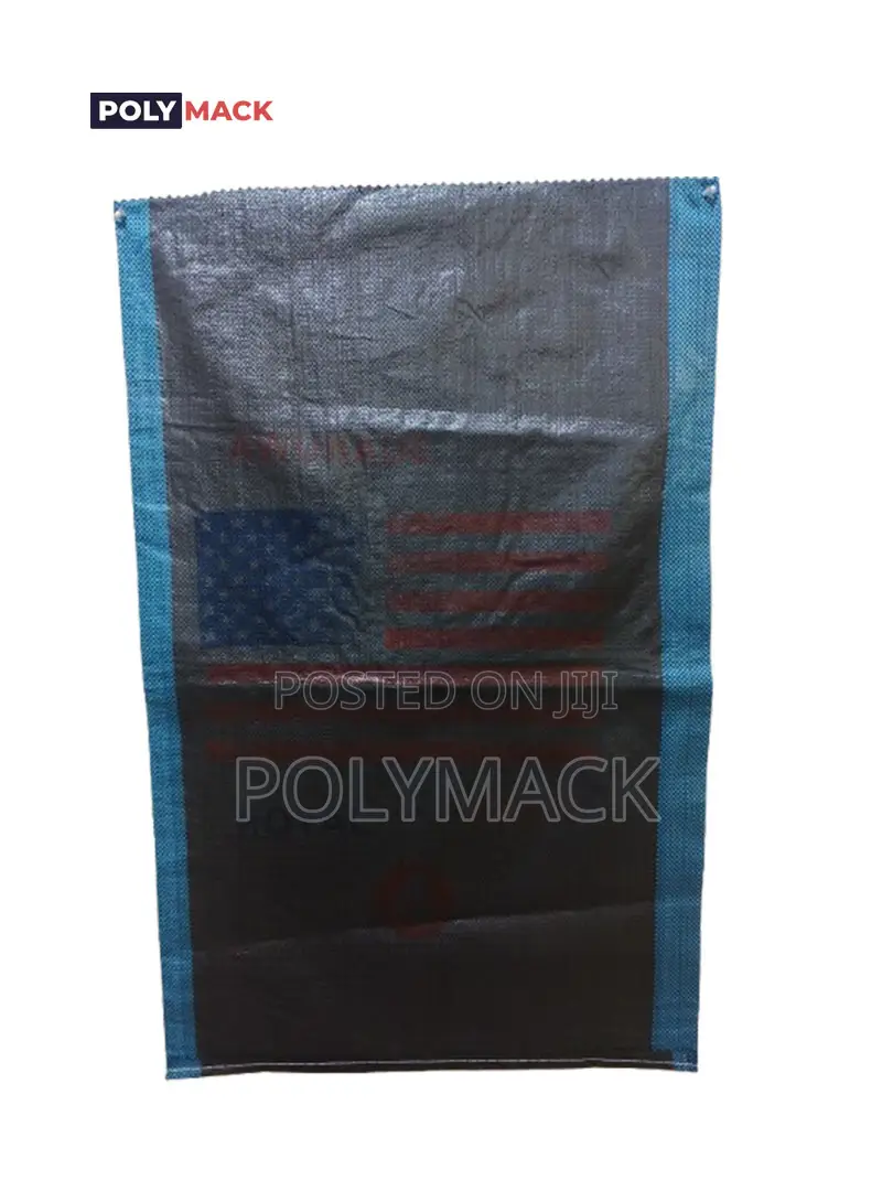 No4 Black Pp Woven Sack for Charcoal Packaging and Grains